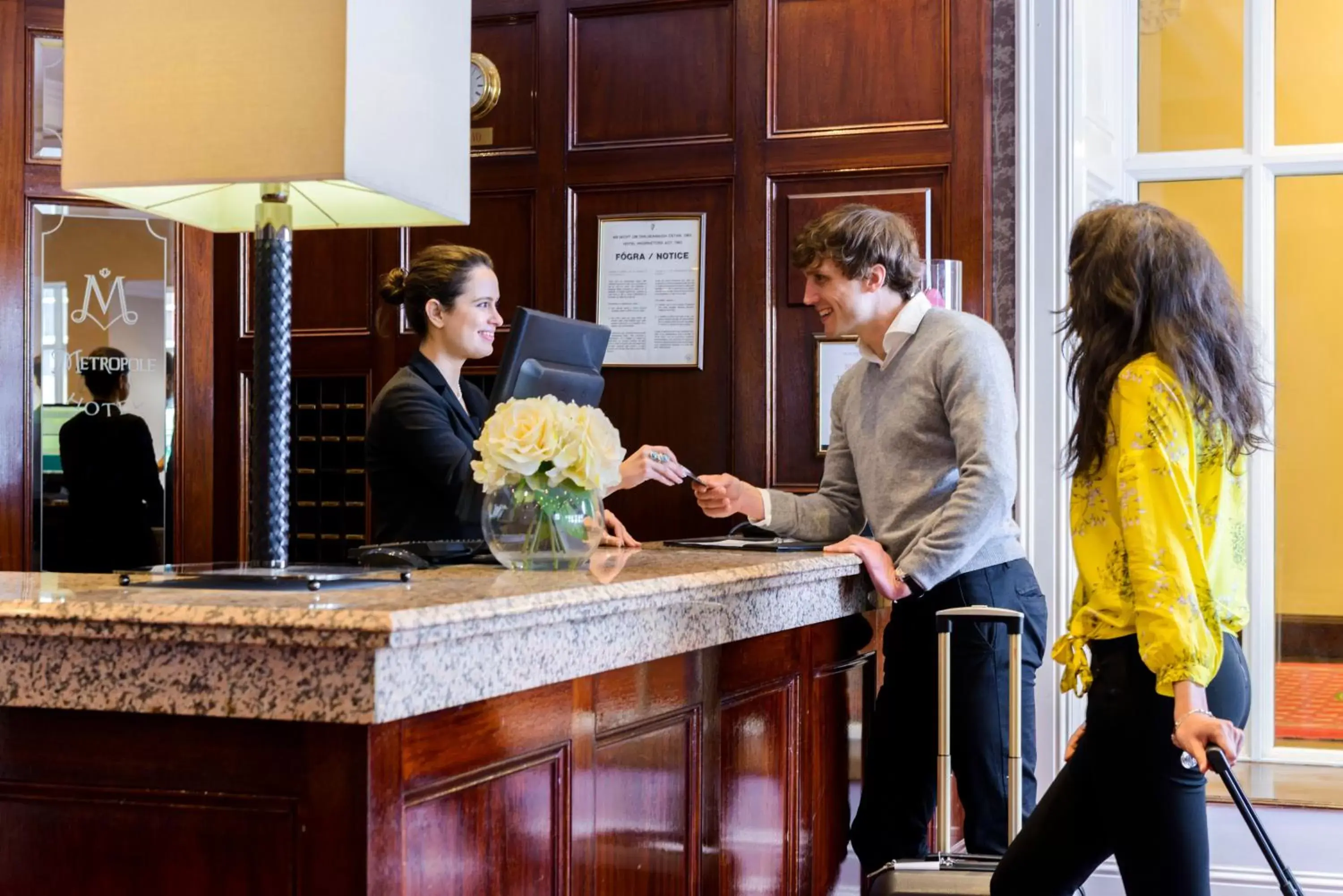 Lobby or reception in The Metropole Hotel Cork