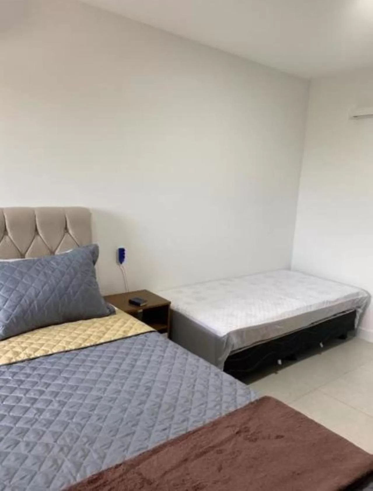 Bed in Apartamento no Golden Lake - pé na areia, agua de côco e cervejinha