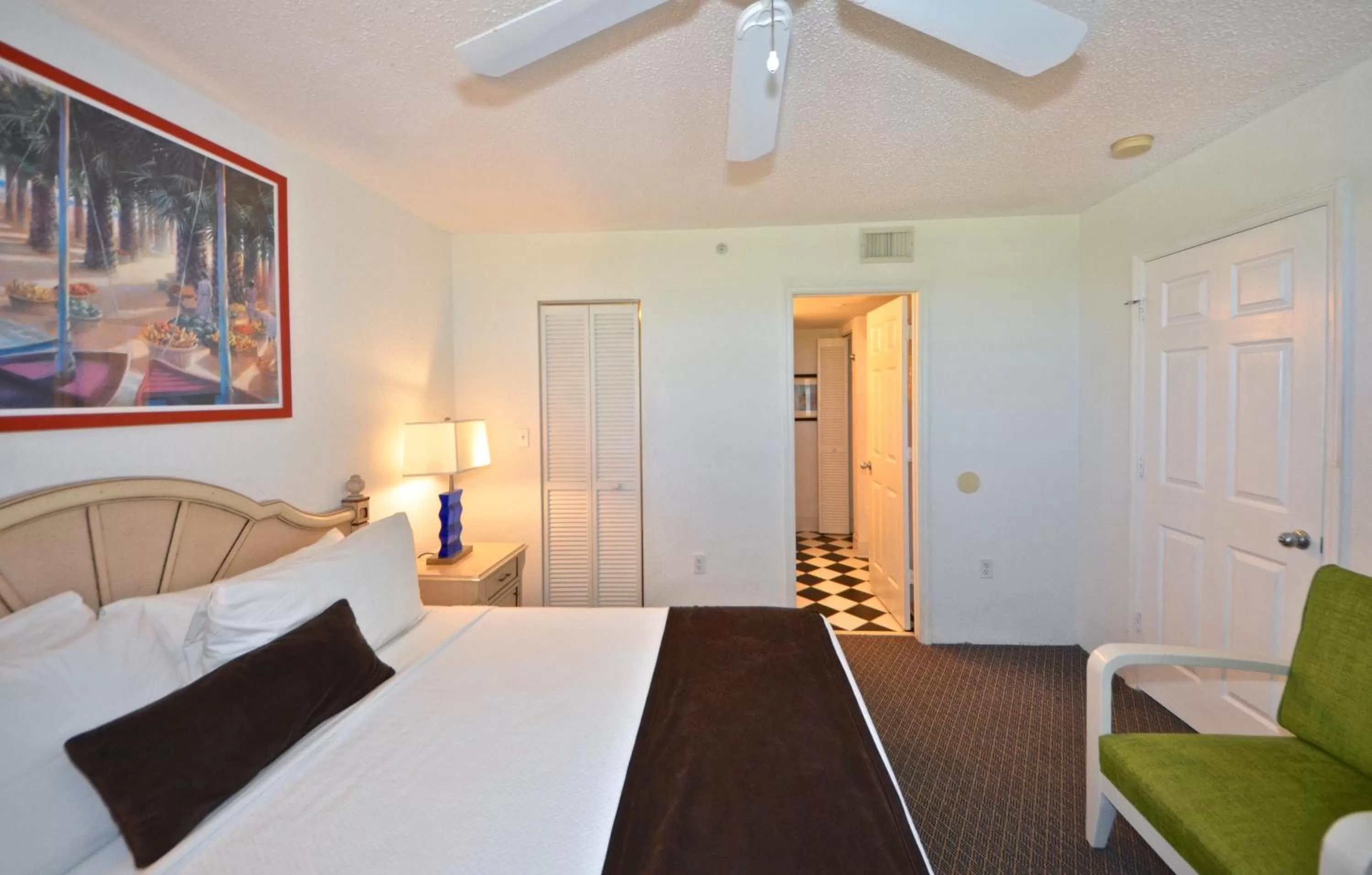 Bed in Sunrise Suites Barbados Suite #204