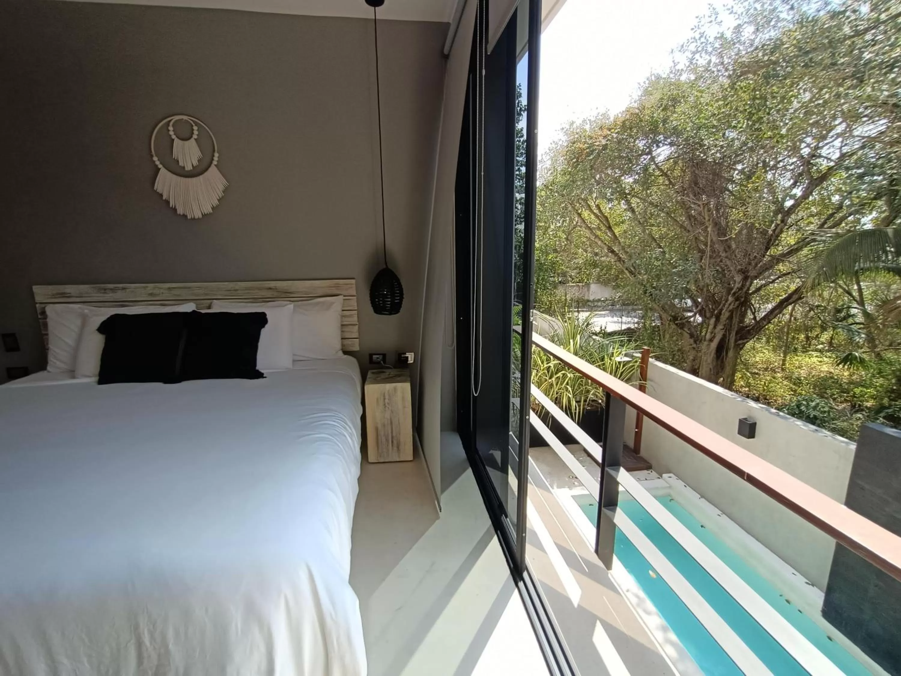 View (from property/room), Bed in BT Rooms Tulum