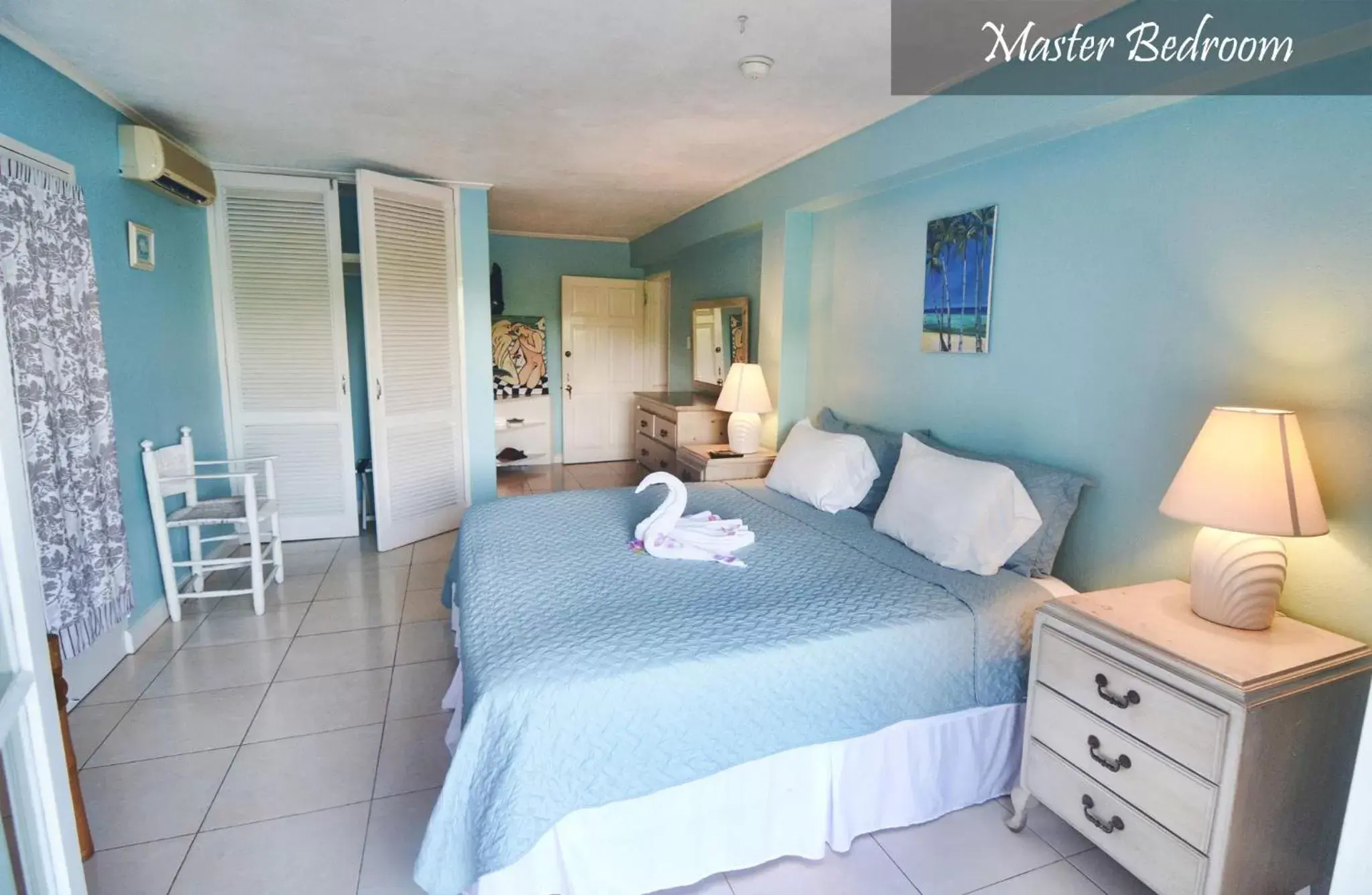 Bedroom, Bed in Moon San Villa at the Blue Lagoon