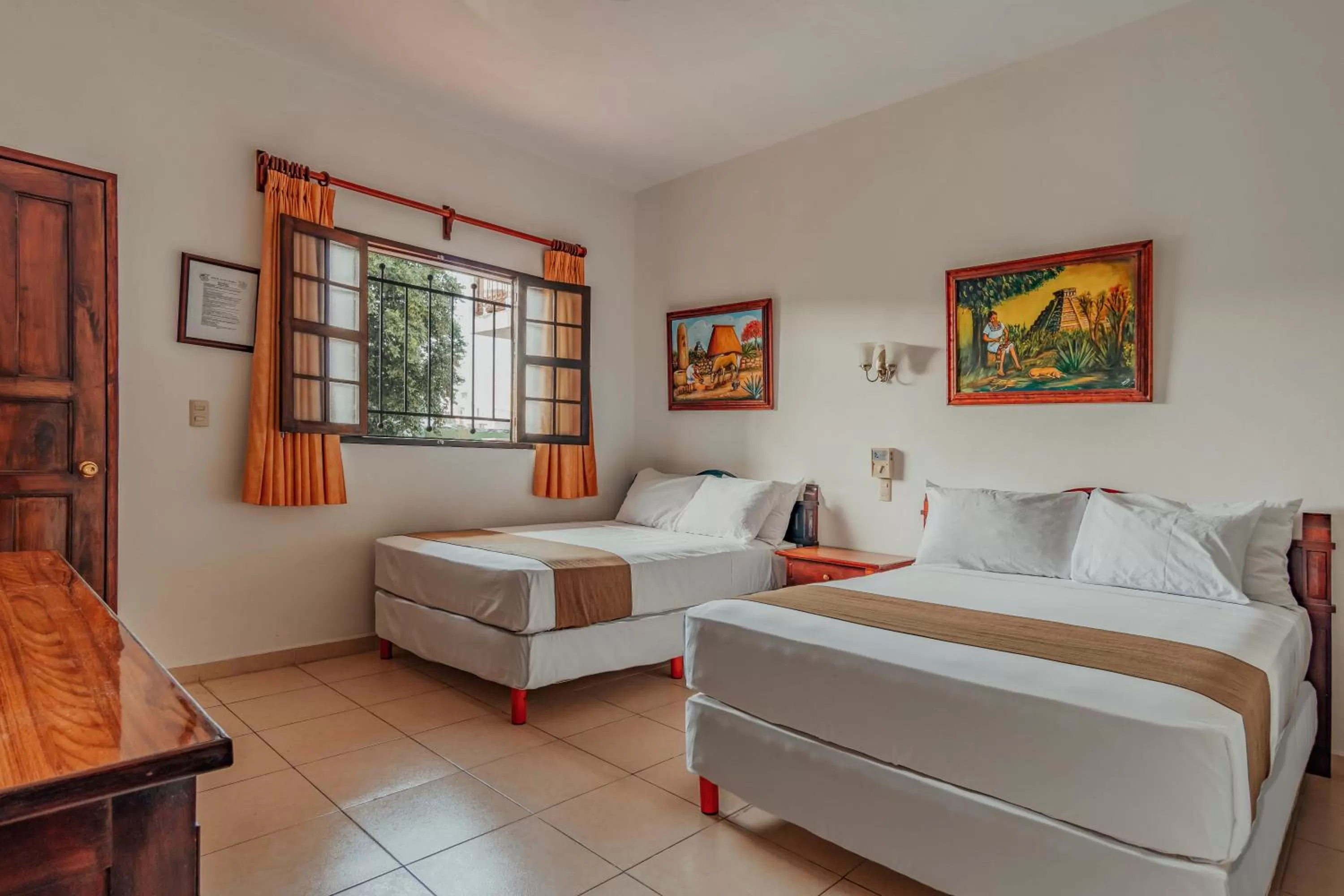 Bedroom, Bed in Hotel Santa María Mérida