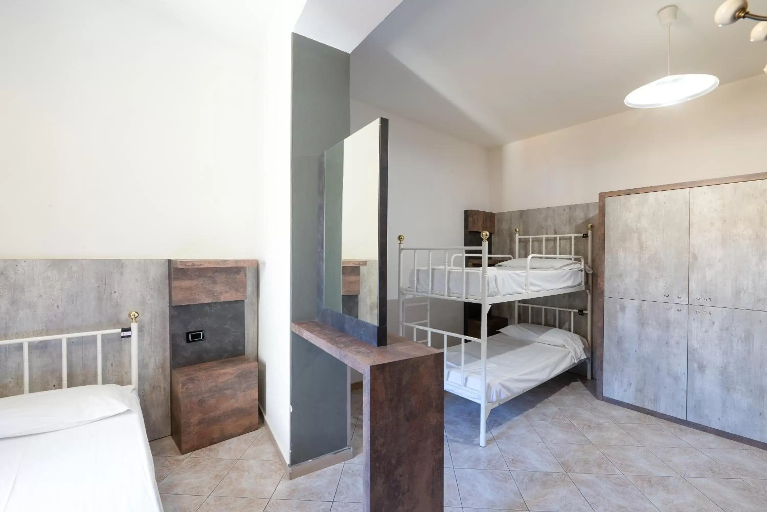 bunk bed, Bathroom in Hostel Archi Rossi