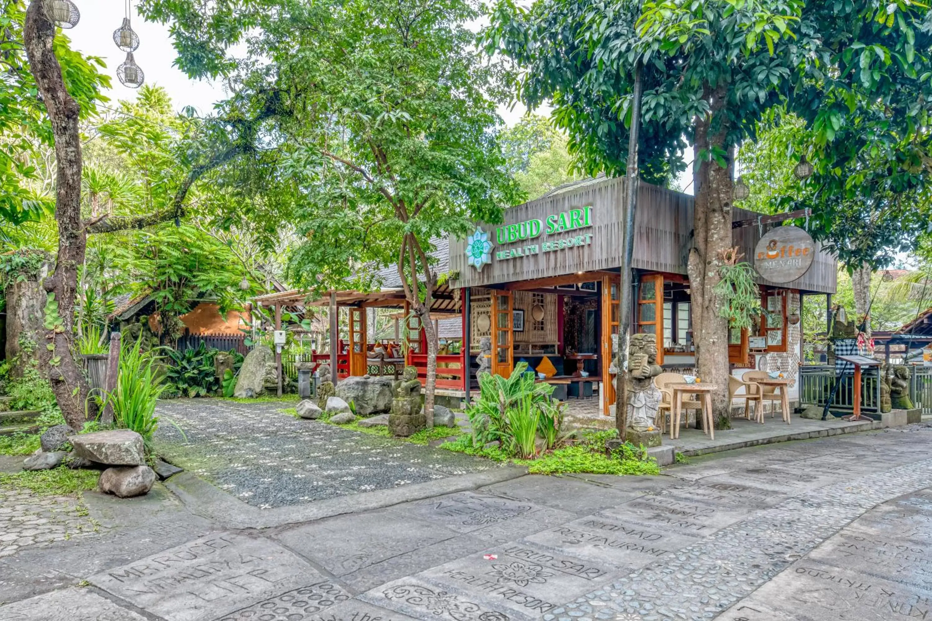 Property building in Ubud Sari Health Resort Property building in Ubud Sari Health Resort