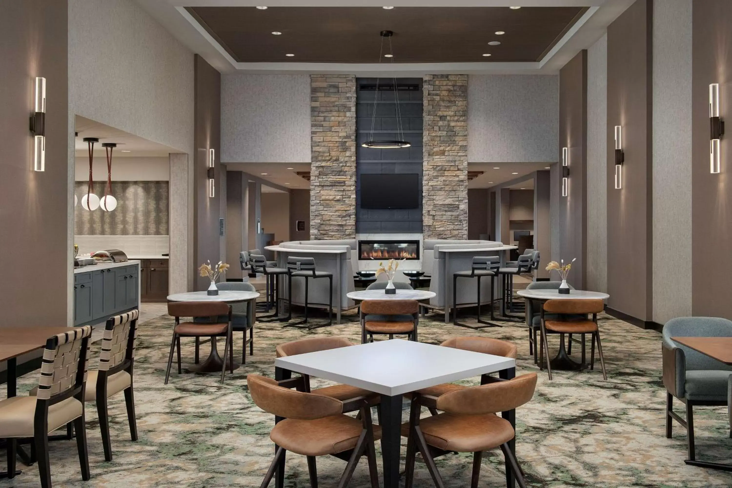 Dining area, Restaurant/Places to Eat in Homewood Suites By Hilton Louisville Airport