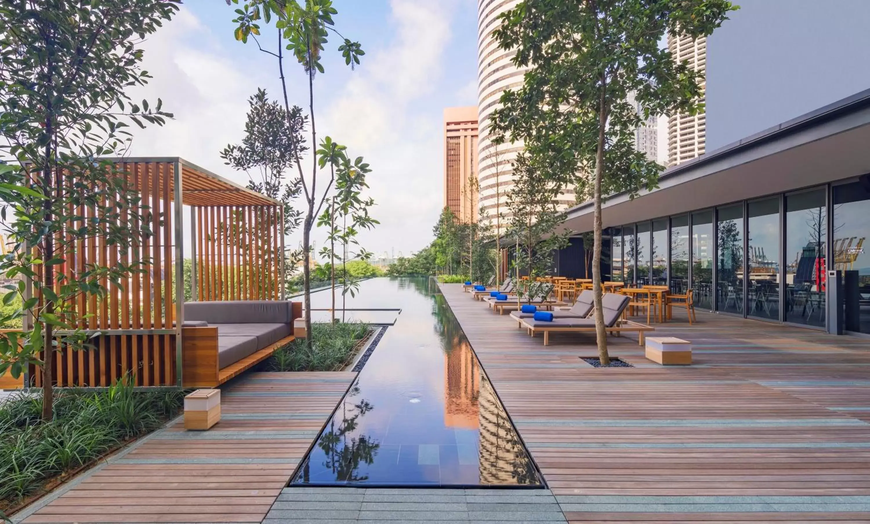 Balcony/Terrace, Swimming Pool in Dao by Dorsett AMTD Singapore