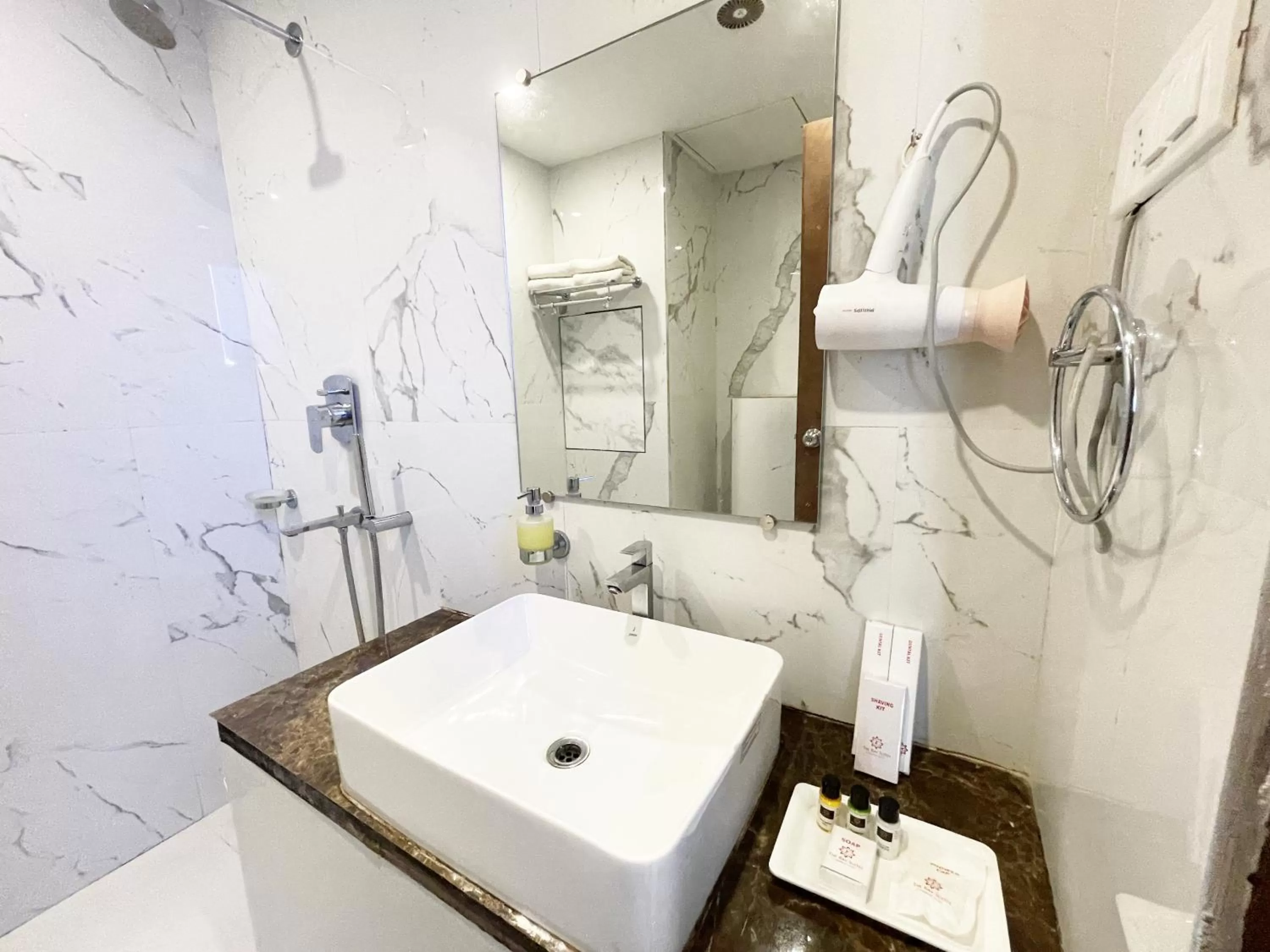 Shower, Bathroom in Hotel TBS sea view ! Puri