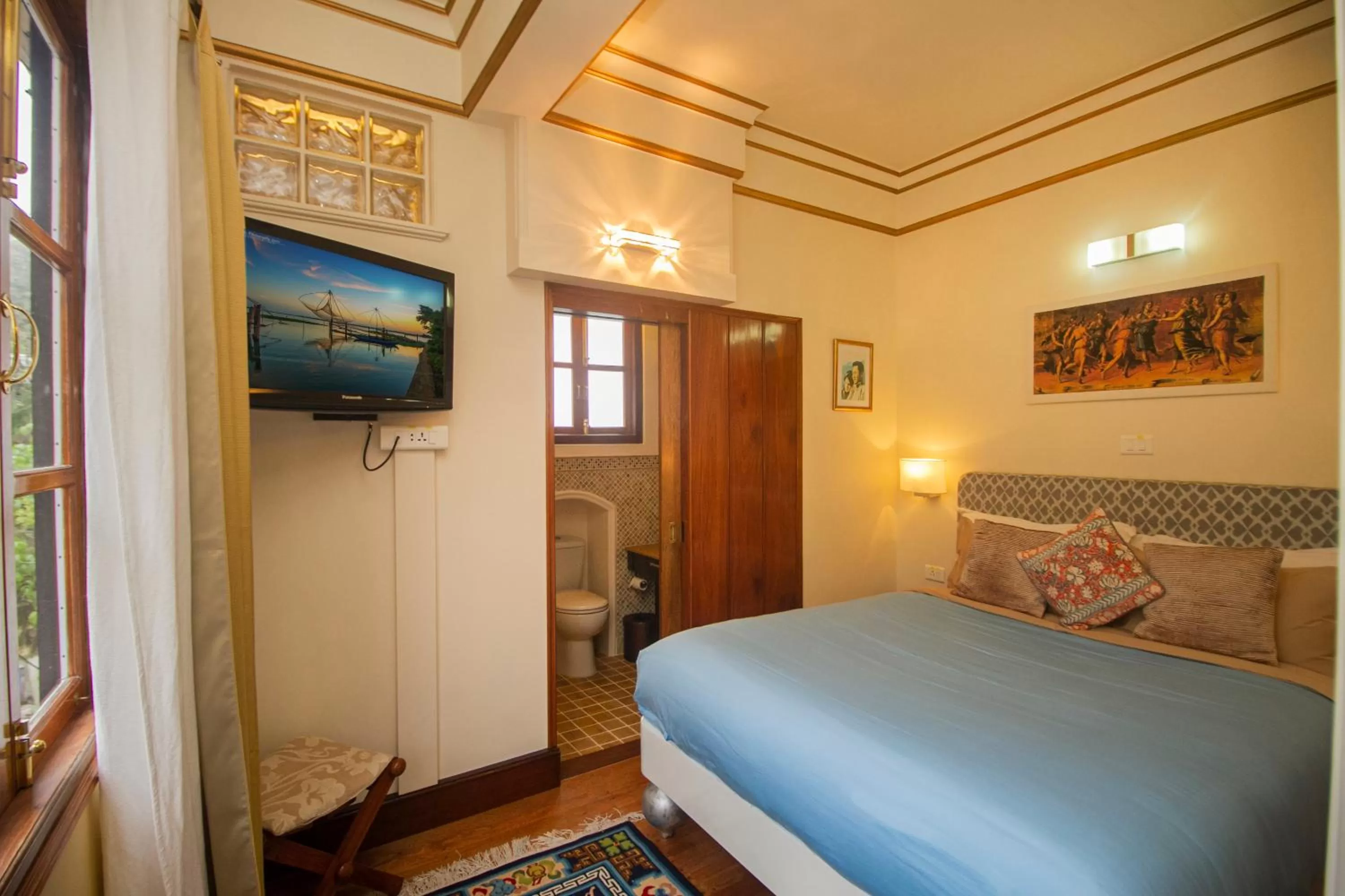 View (from property/room), Bed in Amritara Luxury Villa Tosca, Gangtok