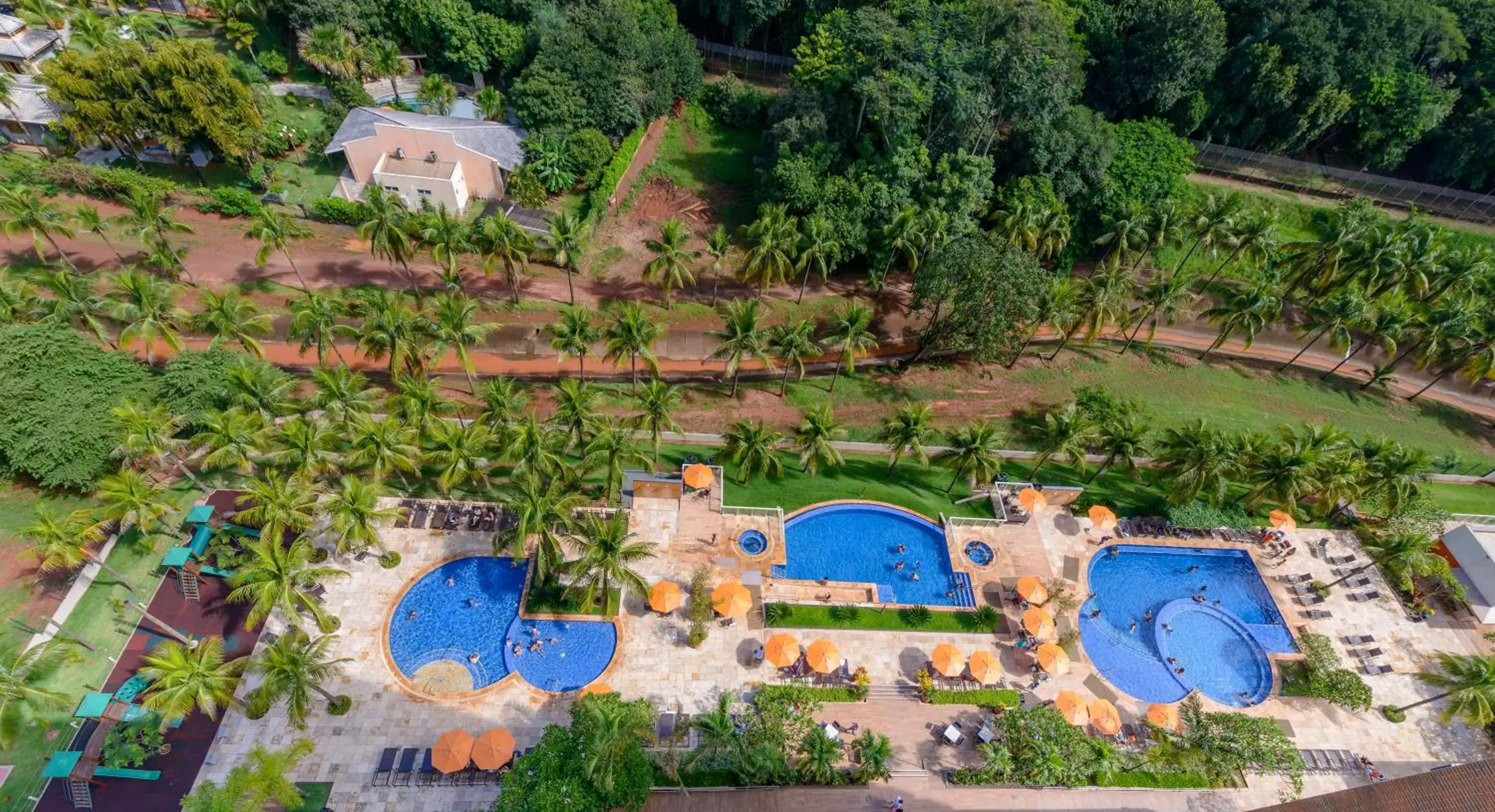 Swimming pool, Bird's-eye View in Celebration Resort Olimpia