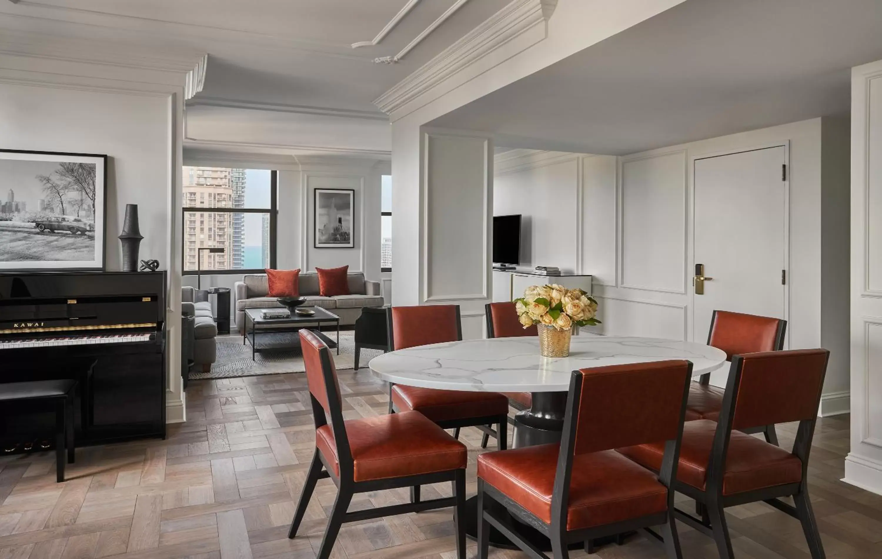 Living room, Dining Area in Pendry Chicago