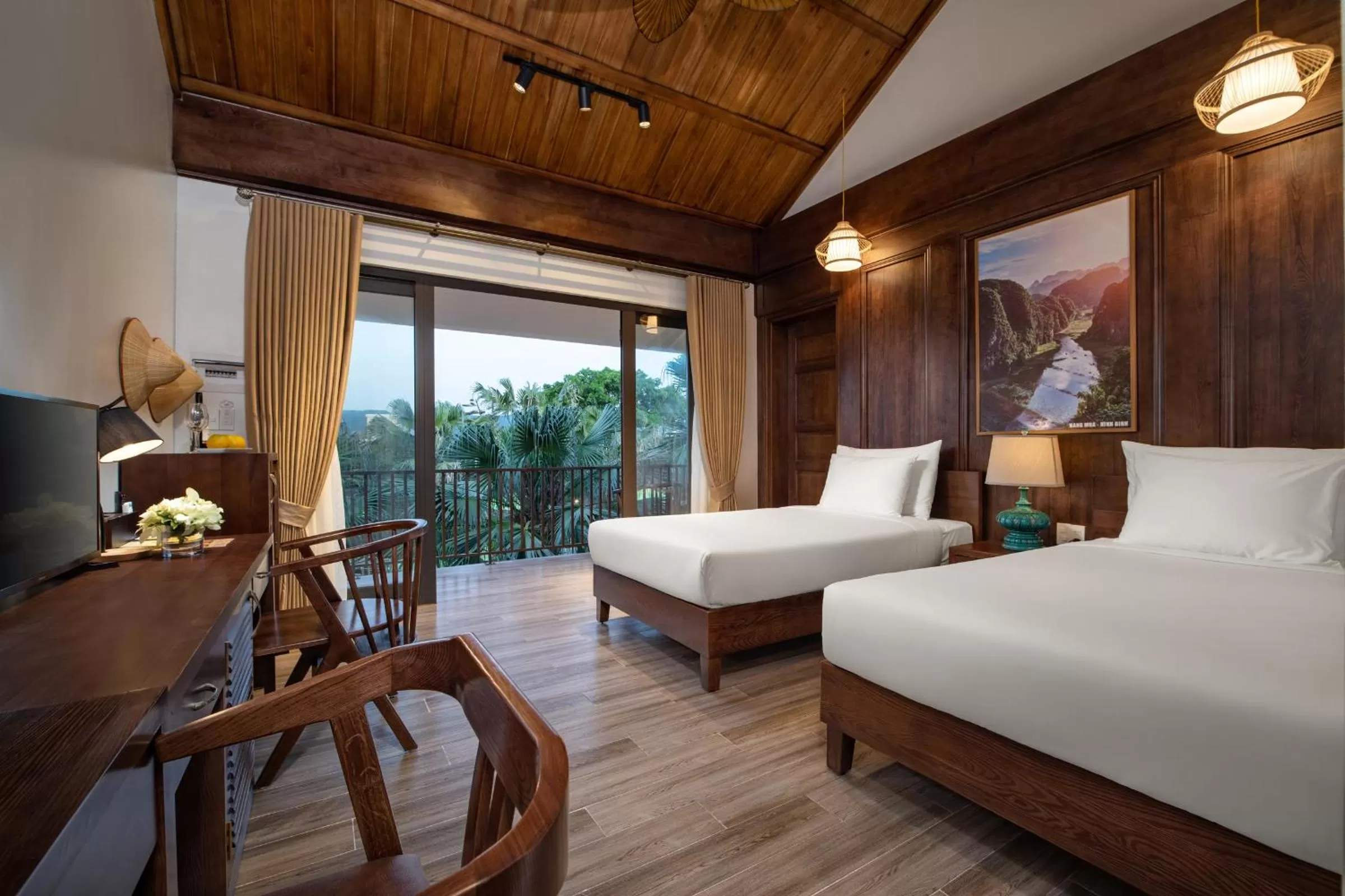 Photo of the whole room, Bed in Bai Dinh Riverside Resort & Spa