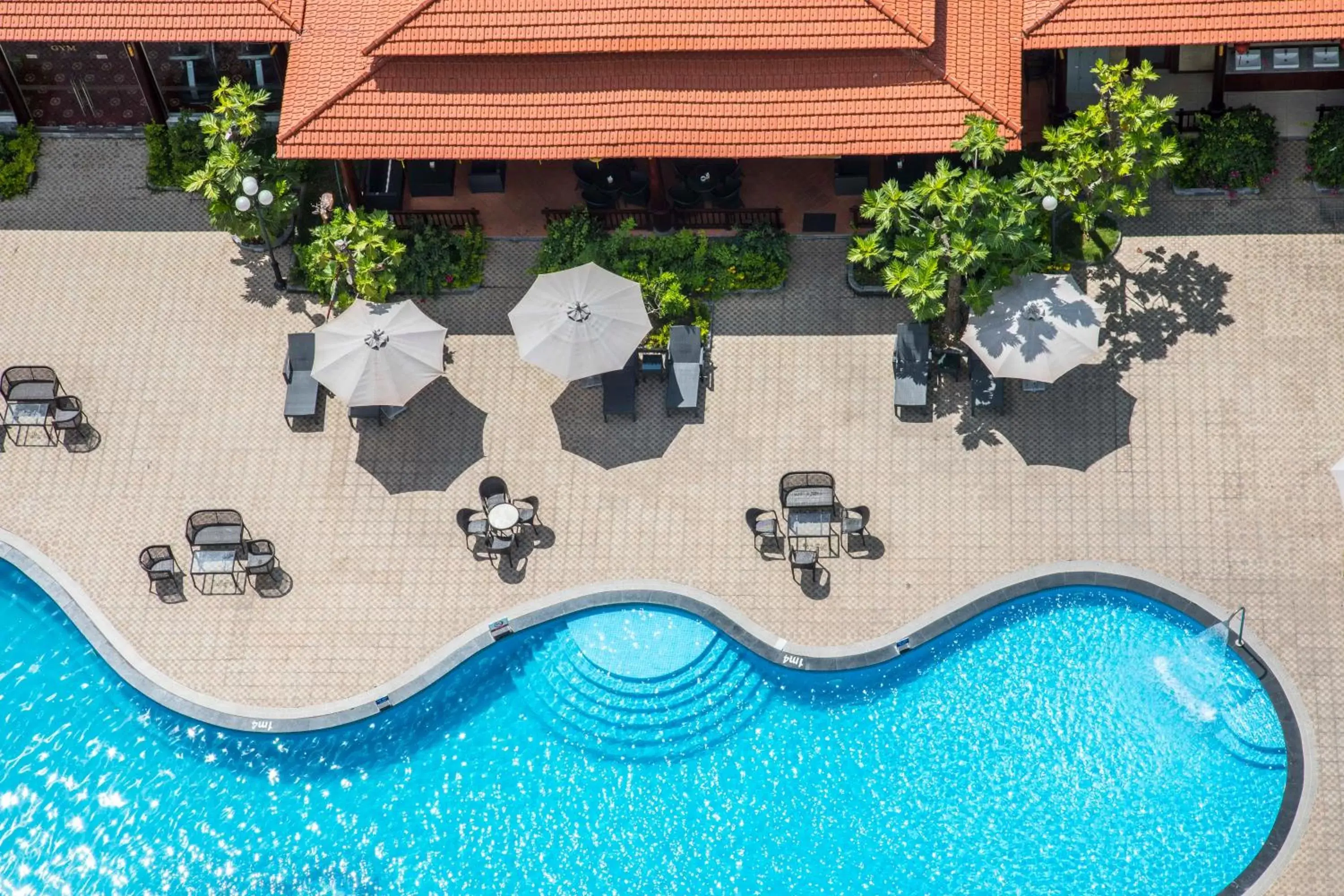 Bird's eye view, Pool View in Muong Thanh Luxury Ca Mau Hotel