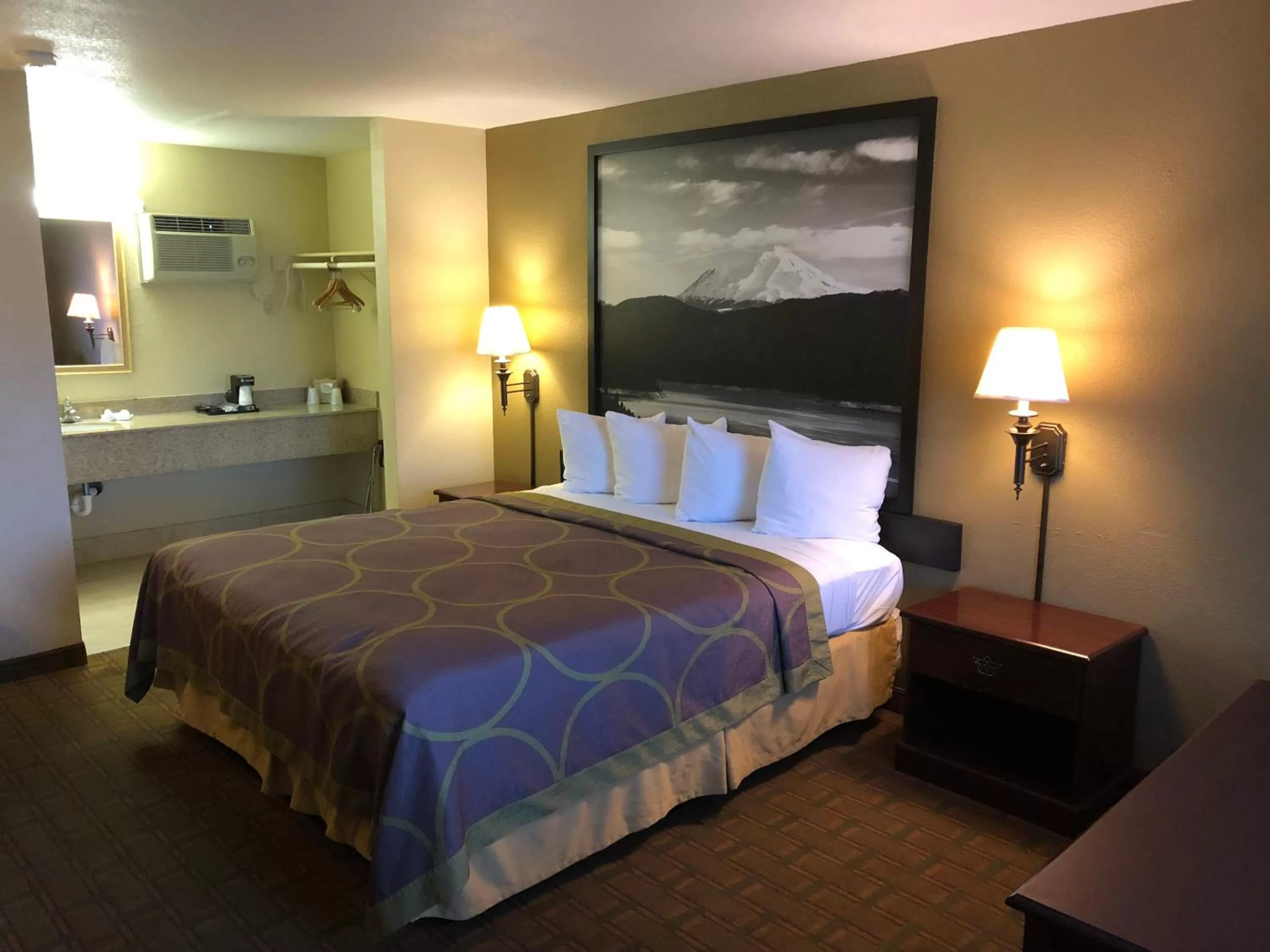 Bed in Super 8 by Wyndham Corning