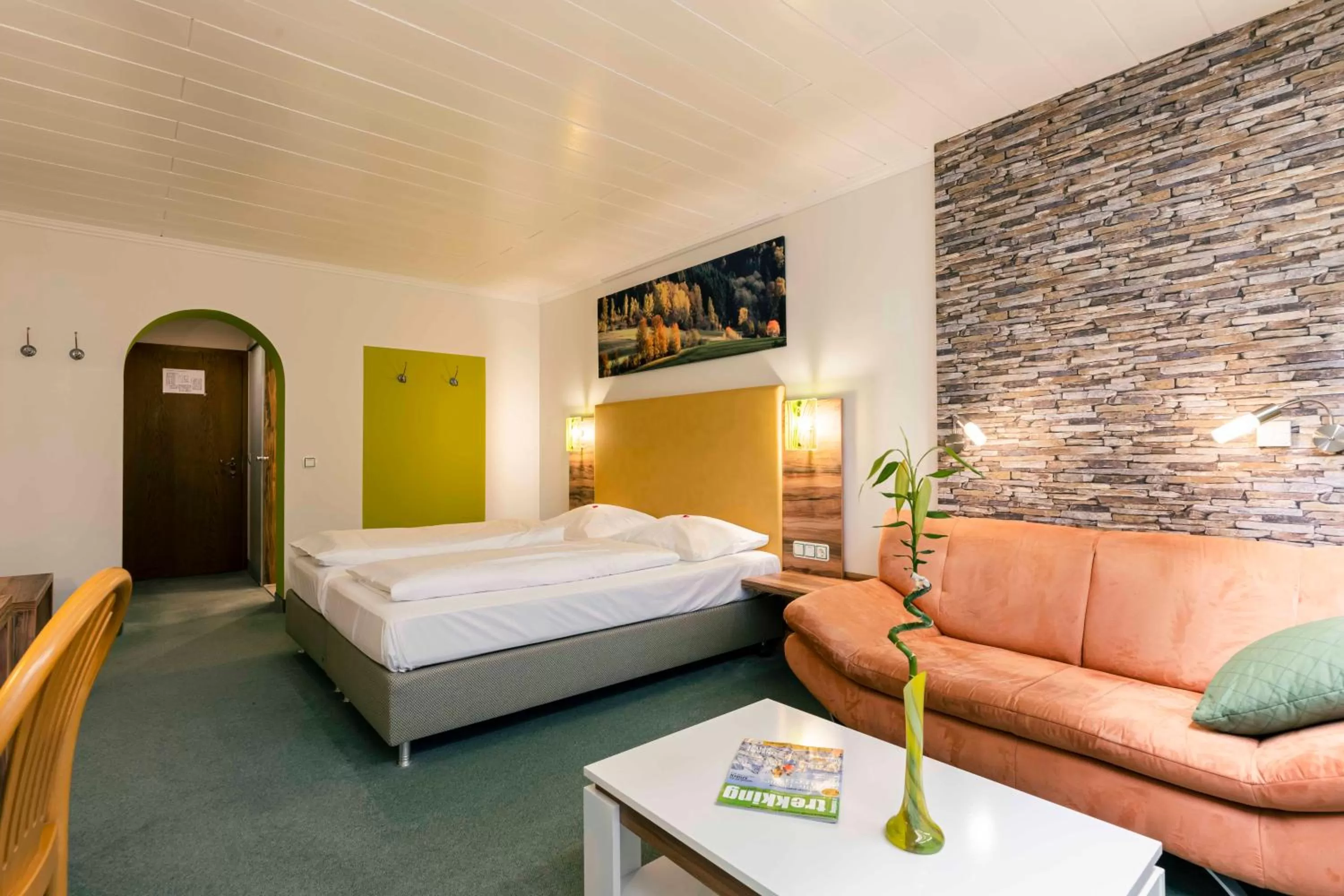 Bed in Landhotel GrünWies -Bonsai-Wellness Garni