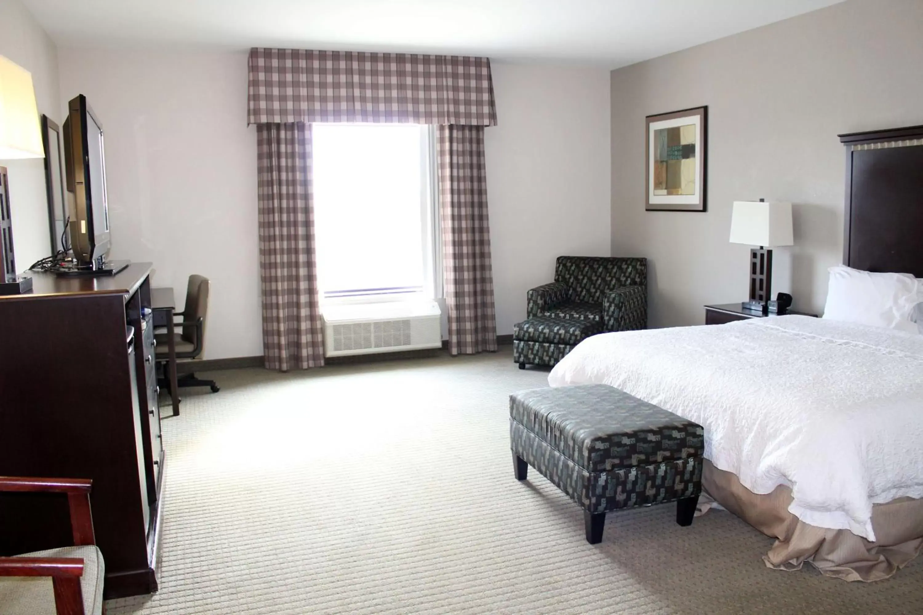 Bed, TV/Entertainment Center in Hampton Inn & Suites Mount Pleasant