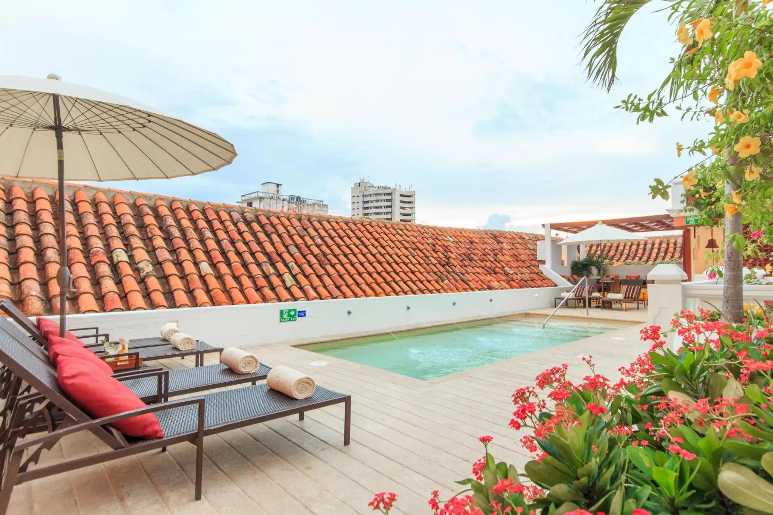 Swimming Pool in Hotel Boutique Casa del Coliseo