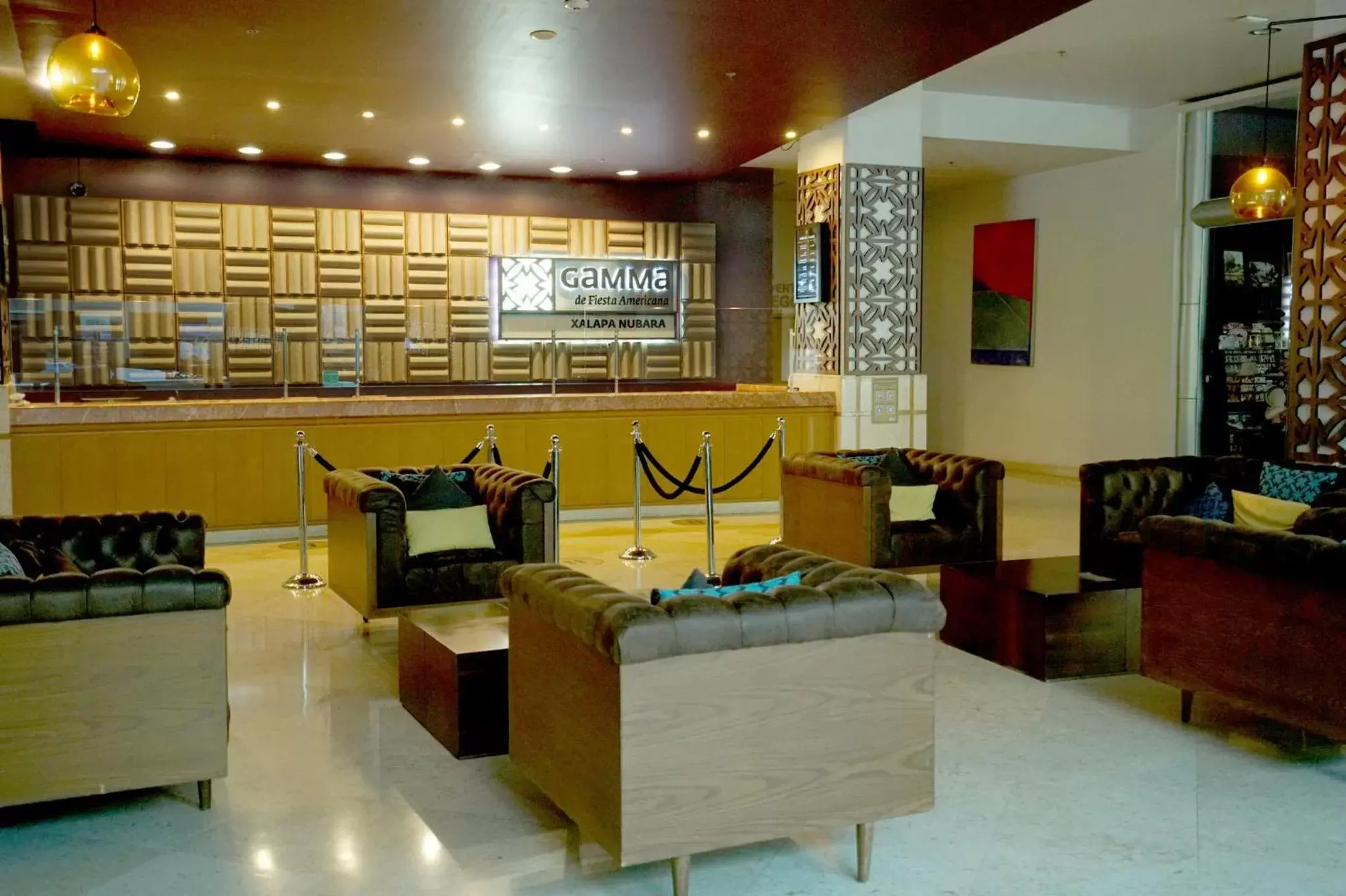 Lobby or reception, Lounge/Bar in Gamma by Fiesta Americ Xalapa Nubara