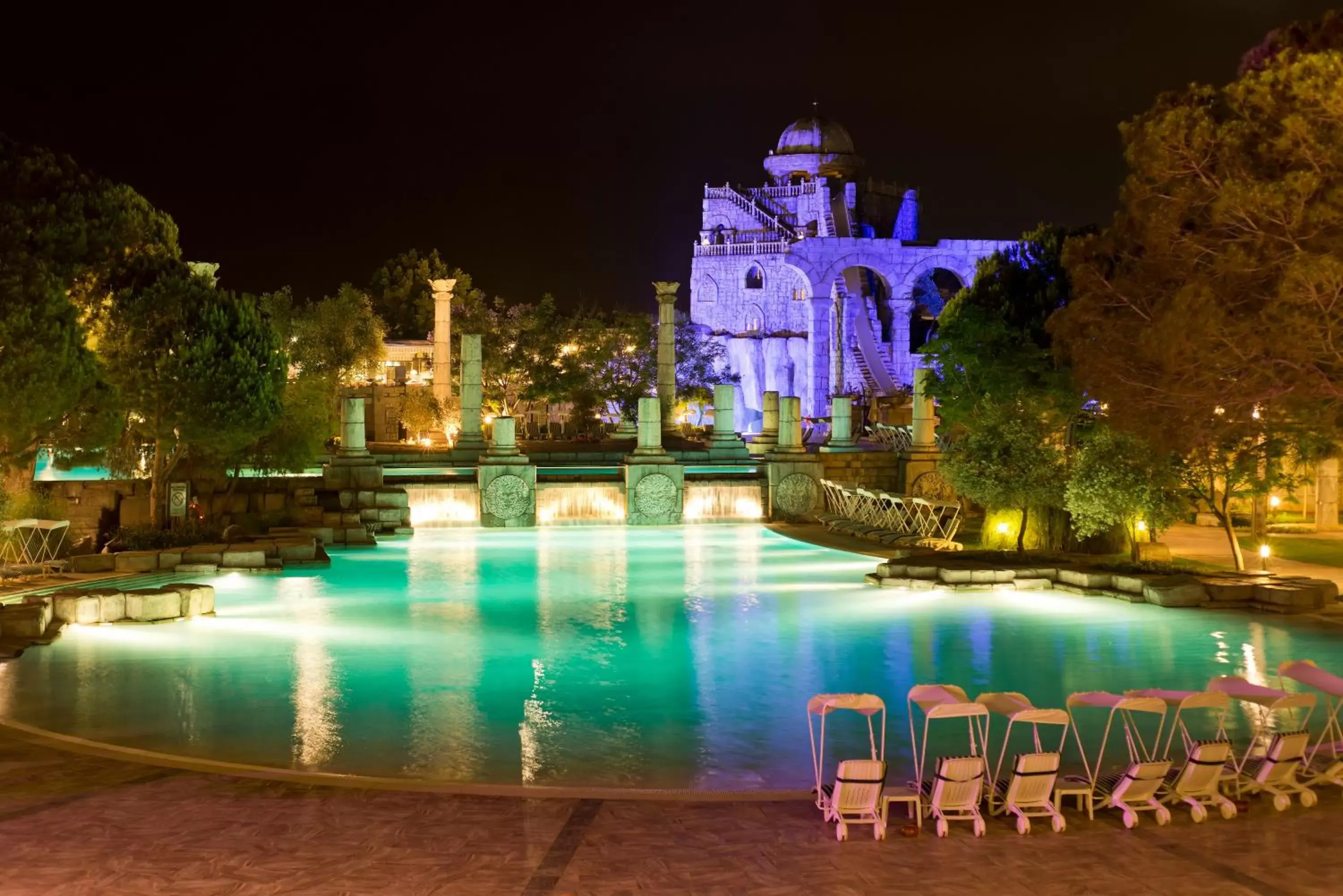 Night, Swimming Pool in Xanadu Resort Hotel - High Class All Inclusive