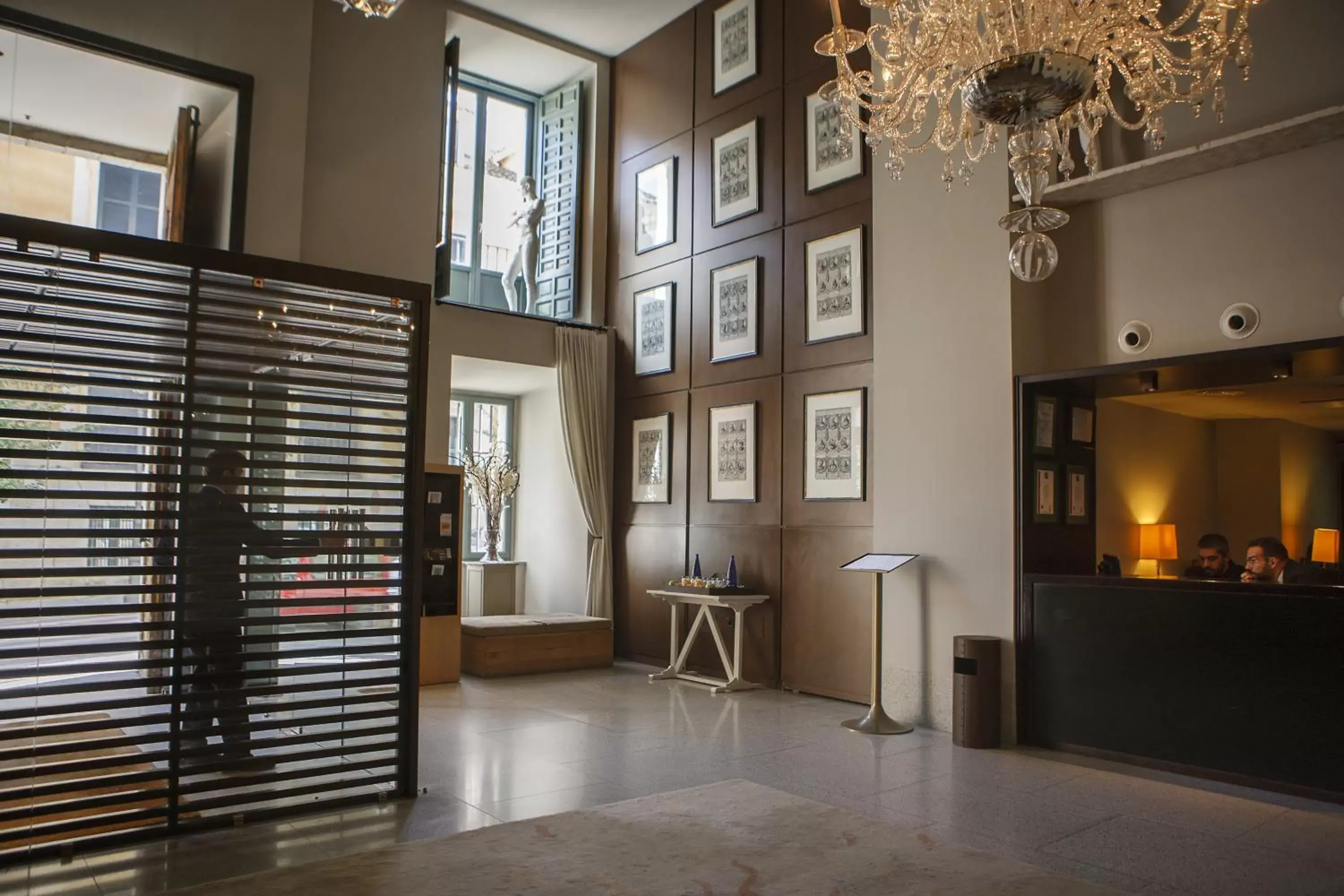 Lobby or reception in Parador de La Granja