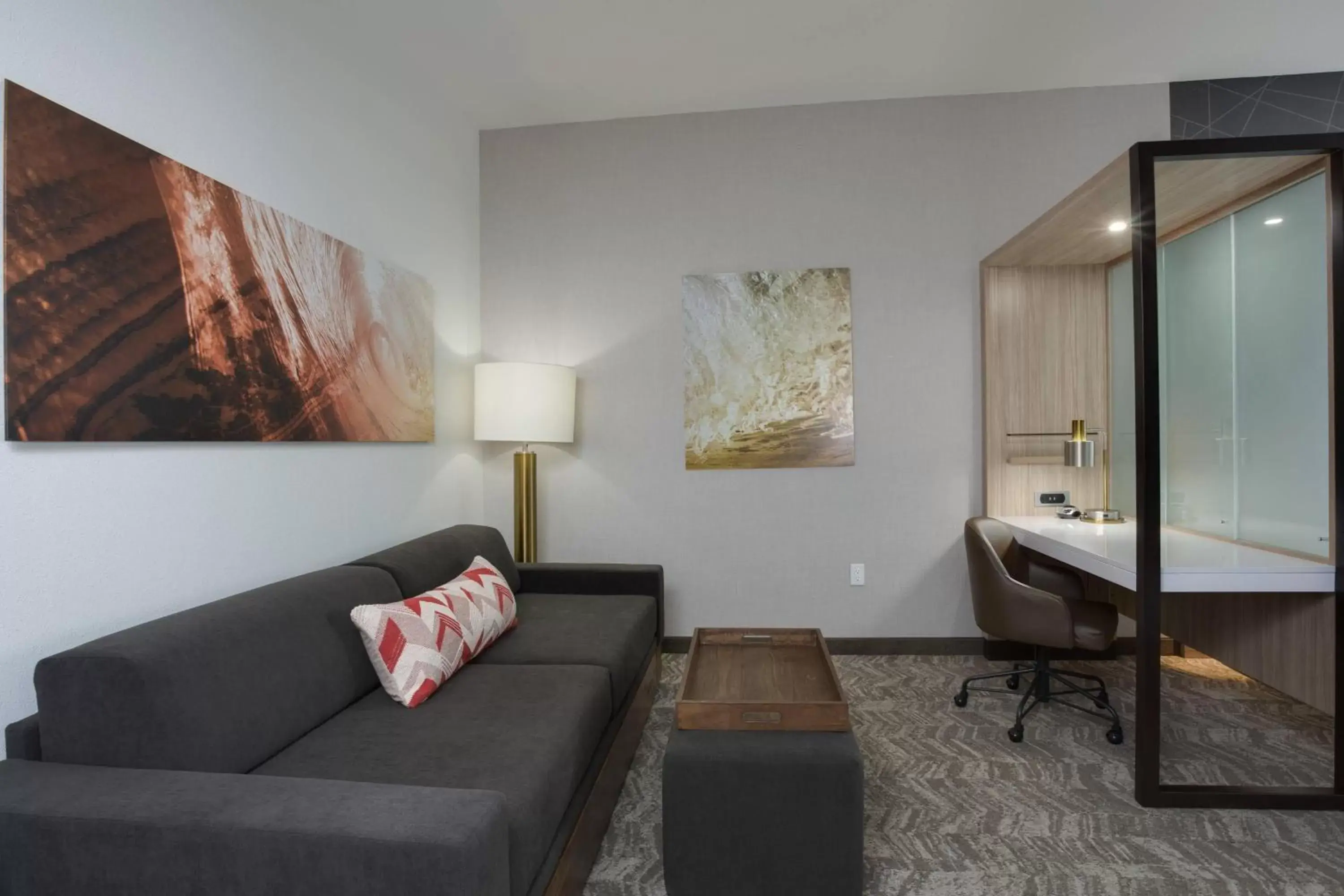 Bedroom, Seating Area in SpringHill Suites by Marriott Fort Lauderdale Miramar