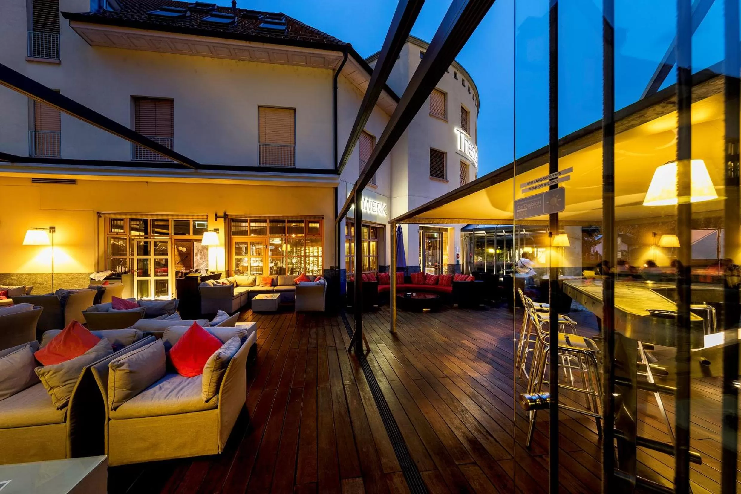 Patio in Boutiquehotel Thessoni Classic & Self service Residence Home Zürich