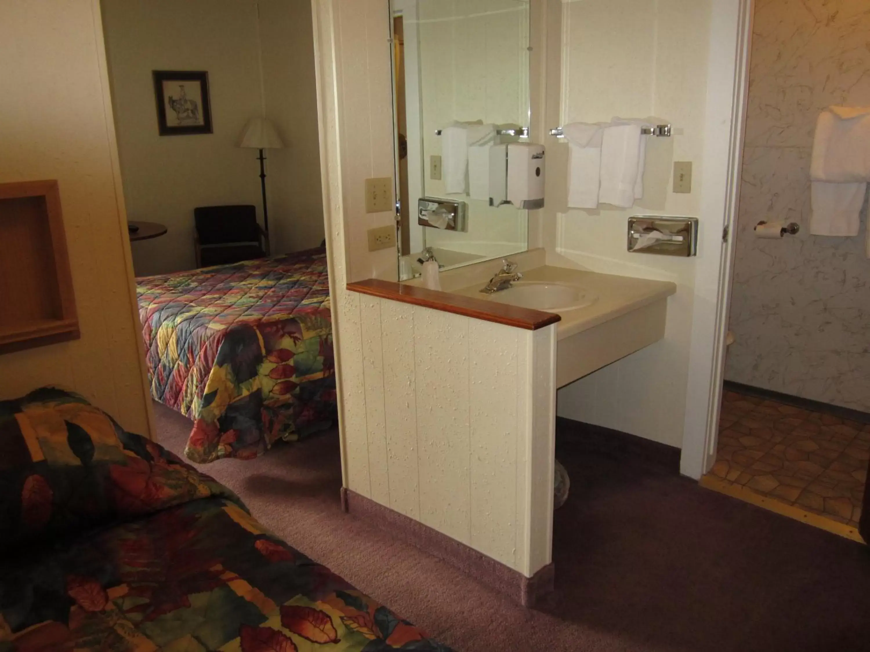 Bathroom in Big Horn Motel