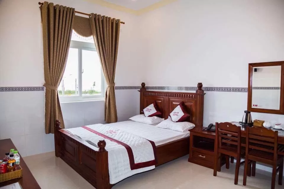 Bed in Hoa An Hotel