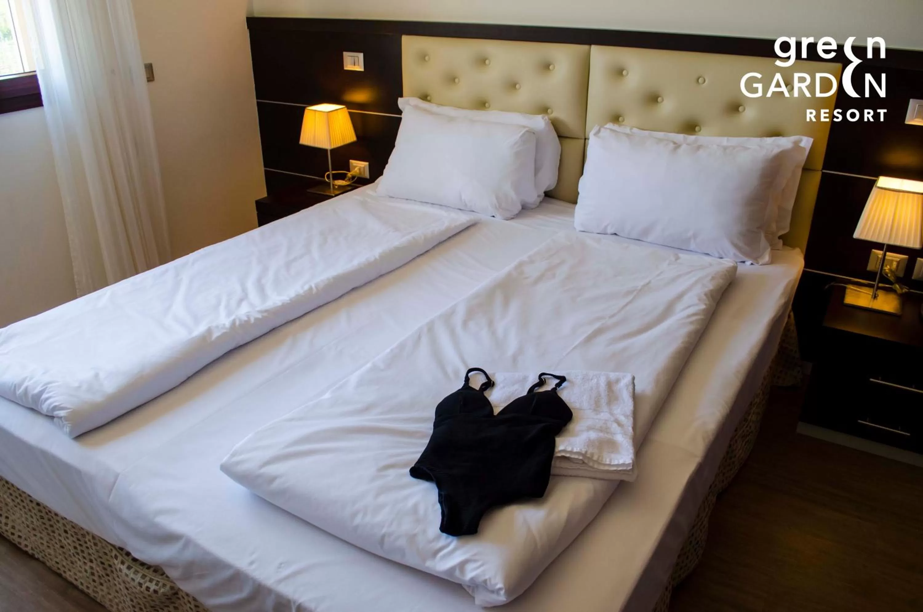 Bed in GREEN GARDEN Resort - Smart Hotel