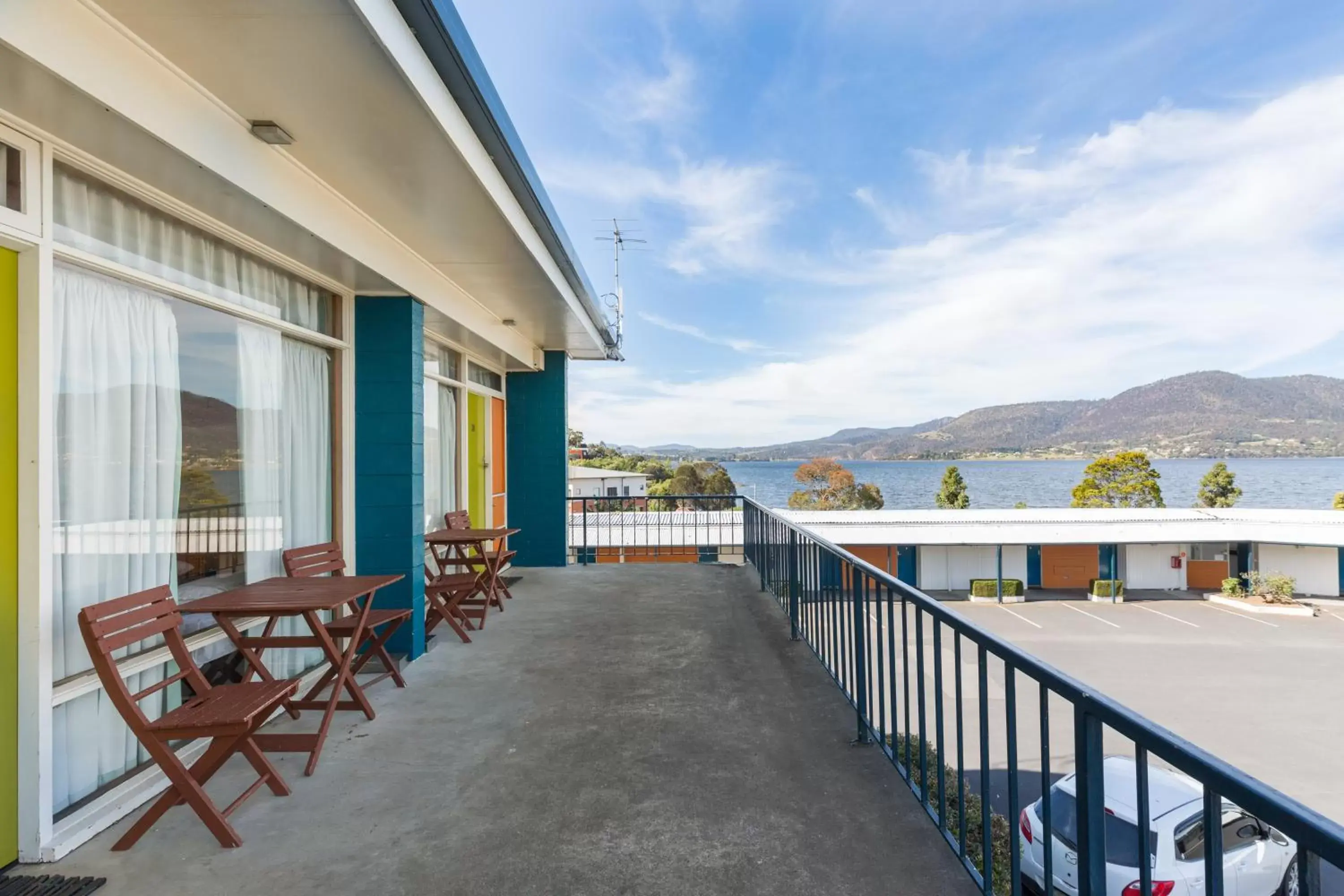 Patio, Balcony/Terrace in Riverfront Motel & Villas