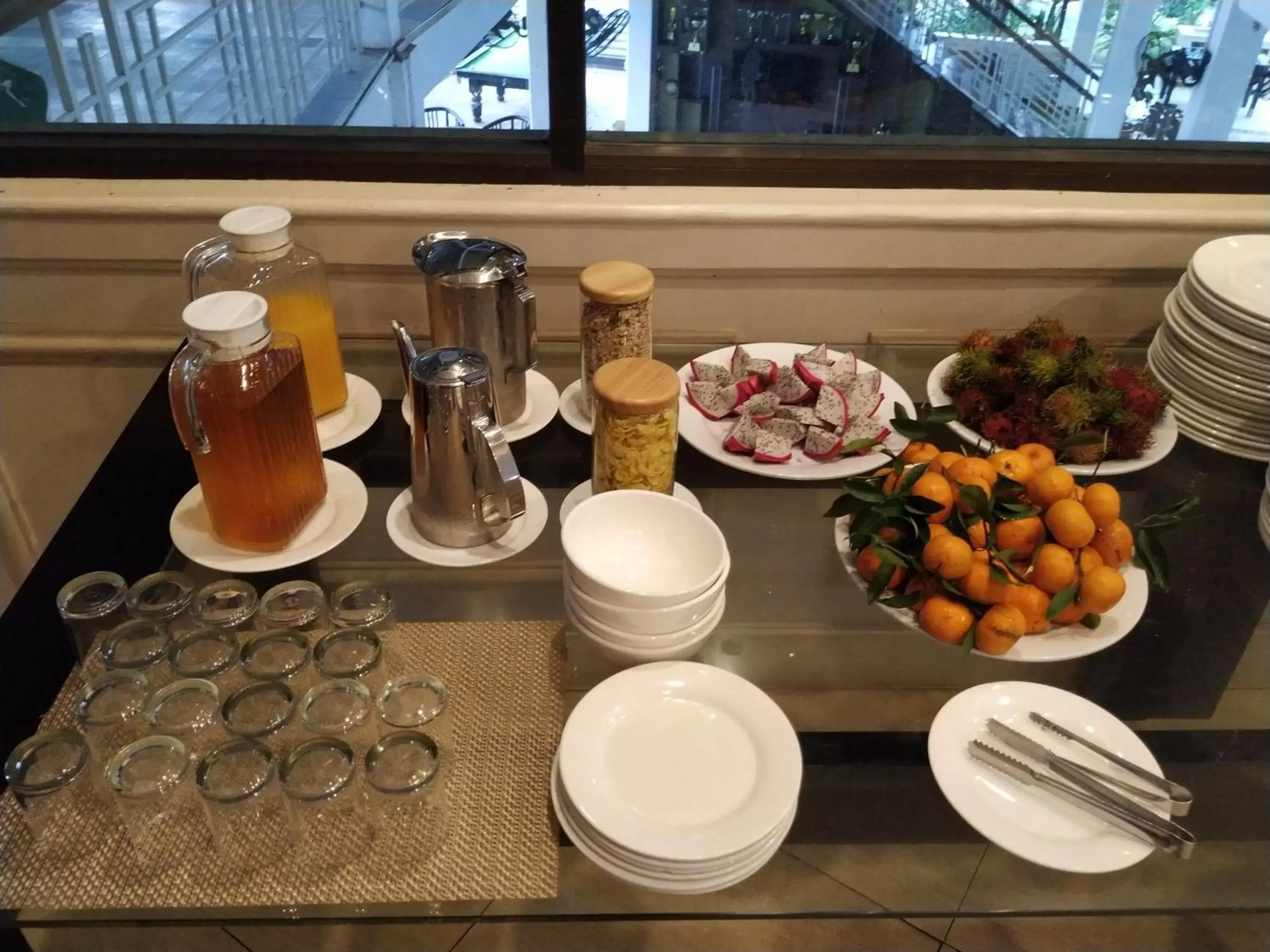 Breakfast in Cambodian Country Club