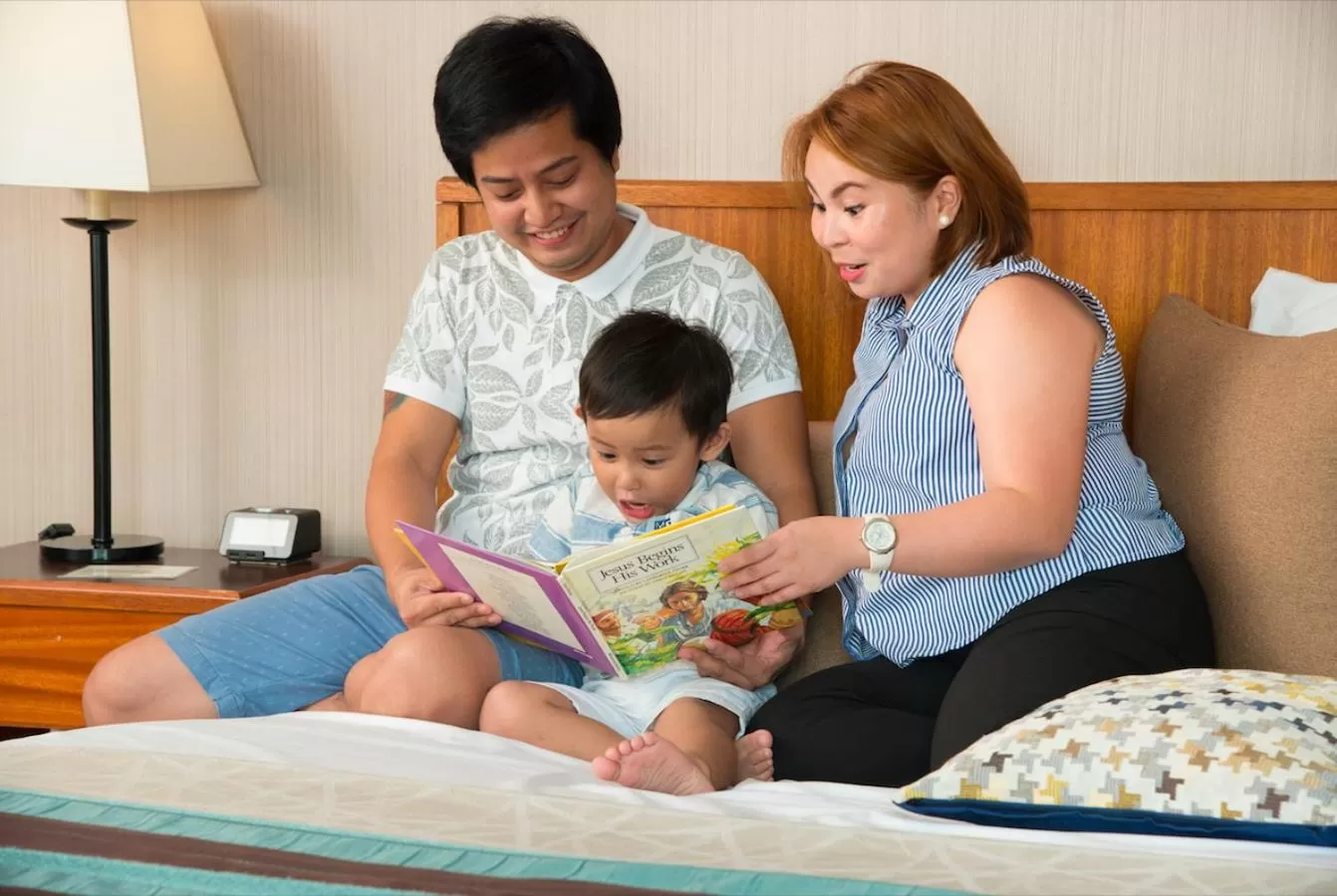 Family in Hotel Kimberly Manila