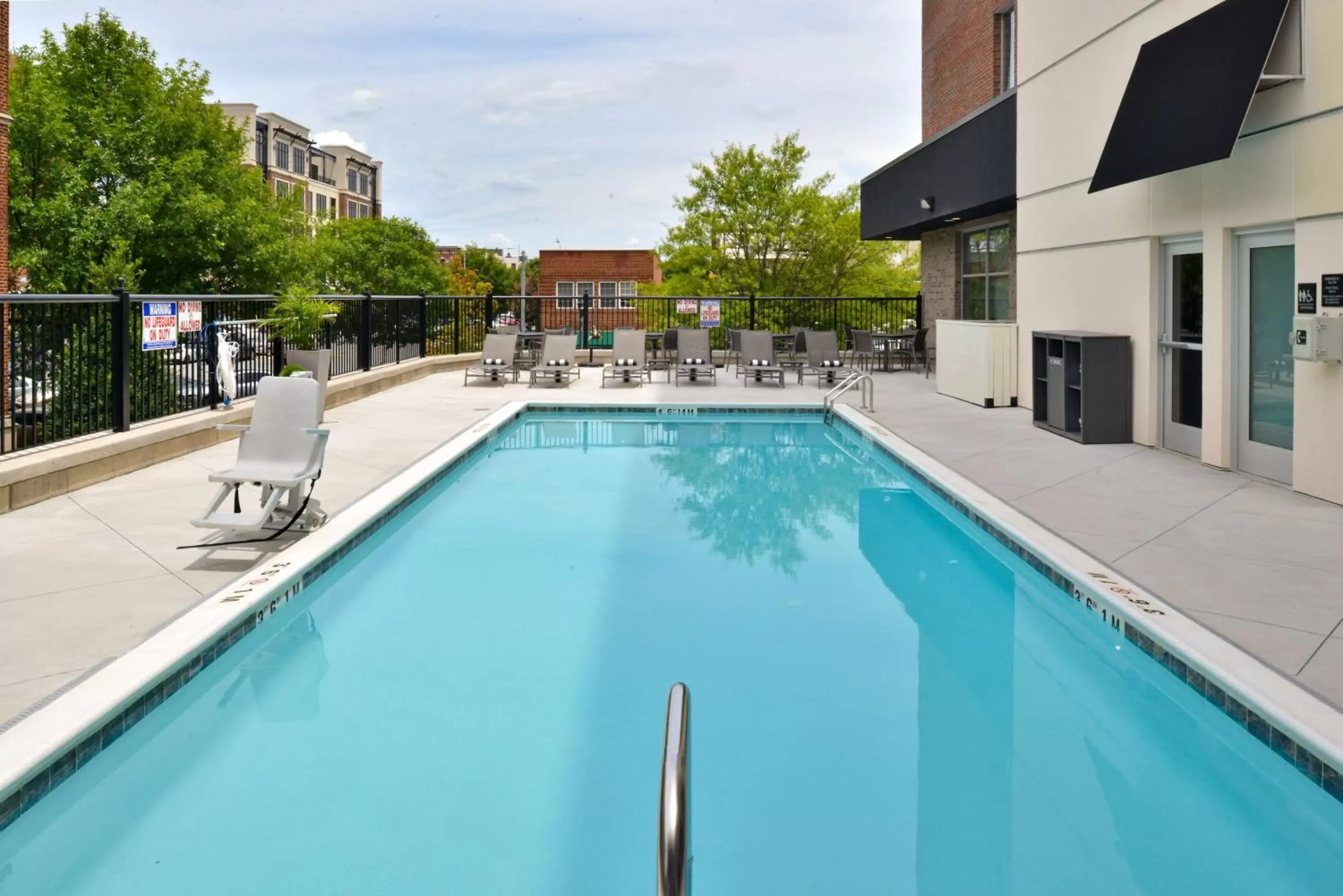 Pool view, Swimming Pool in Hampton Inn & Suites Greensboro Downtown, Nc