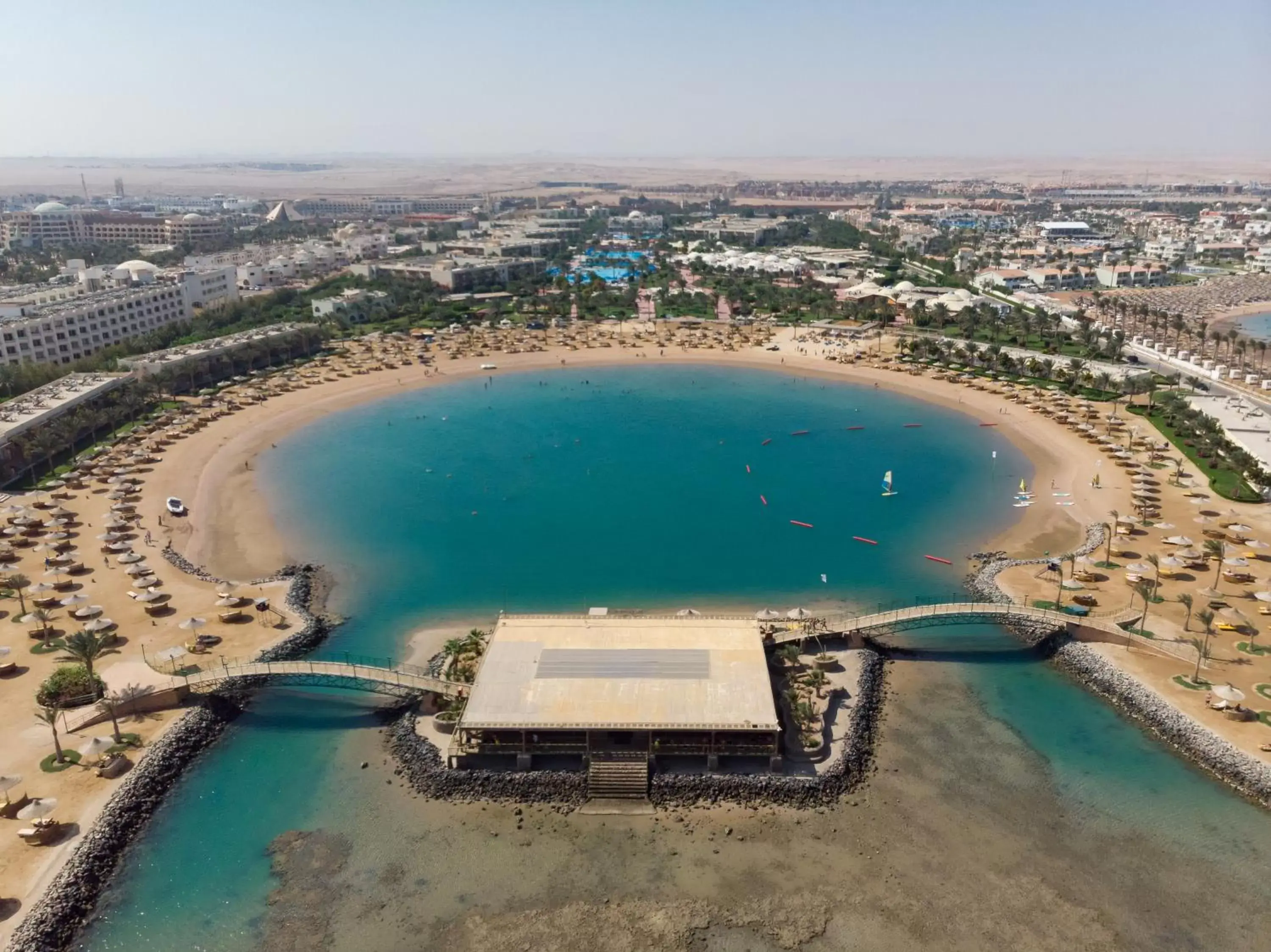 Beach, Bird's-eye View in Desert Rose Resort