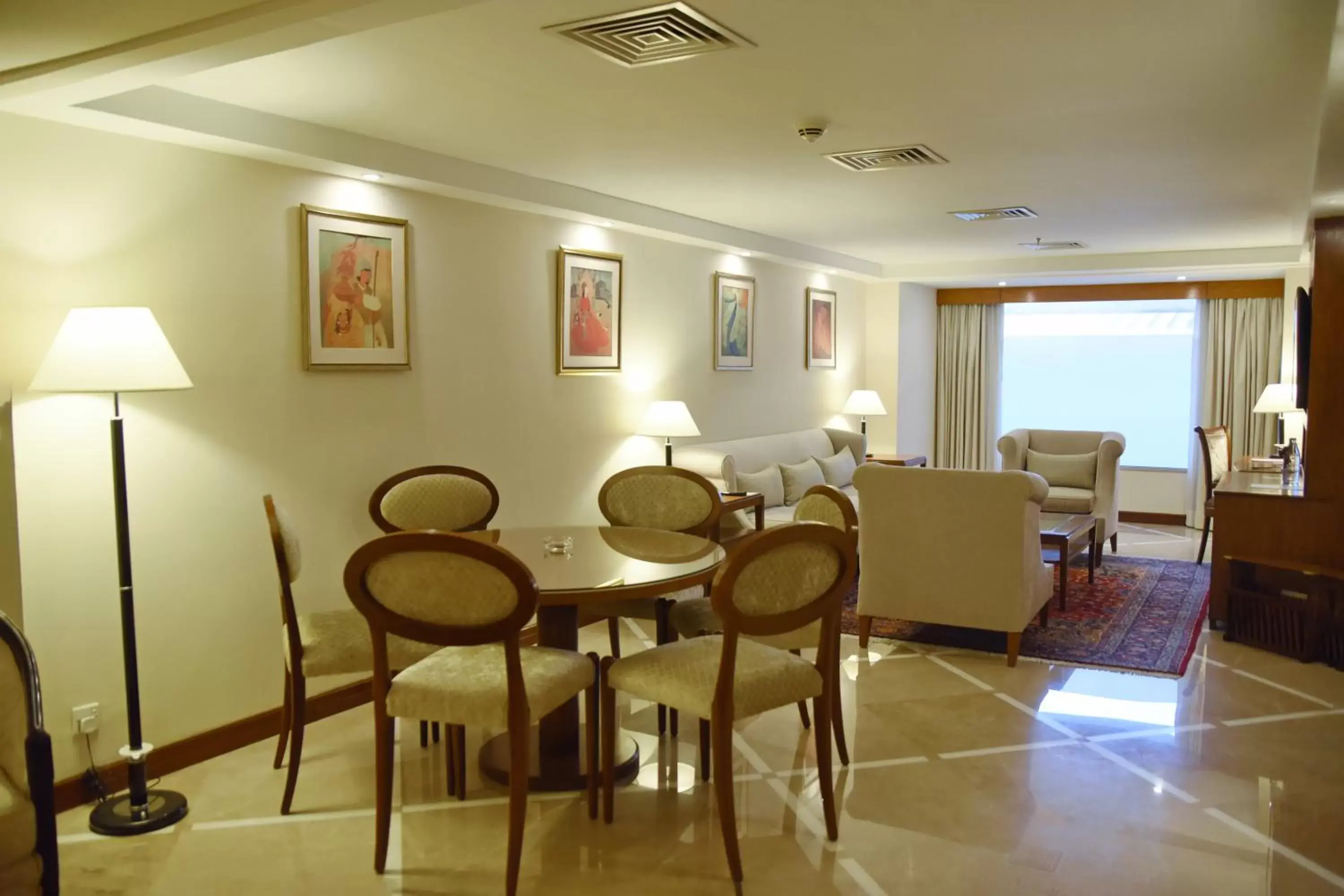 Seating area in Islamabad Marriott Hotel