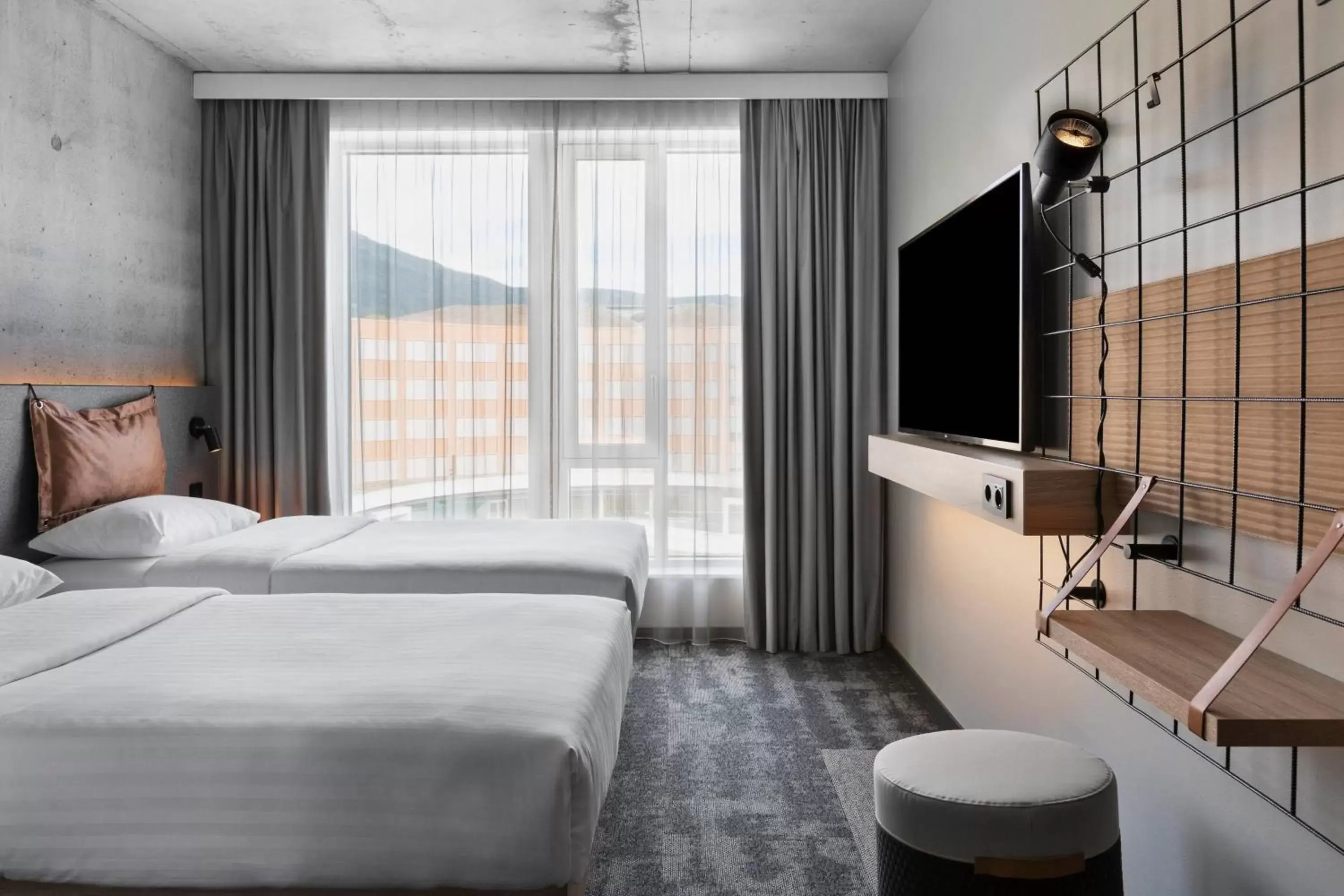 Standard, Guest room, 2 Twin/Single Bed(s) in Moxy Bergen Standard, Guest room, 2 Twin/Single Bed(s) in Moxy Bergen