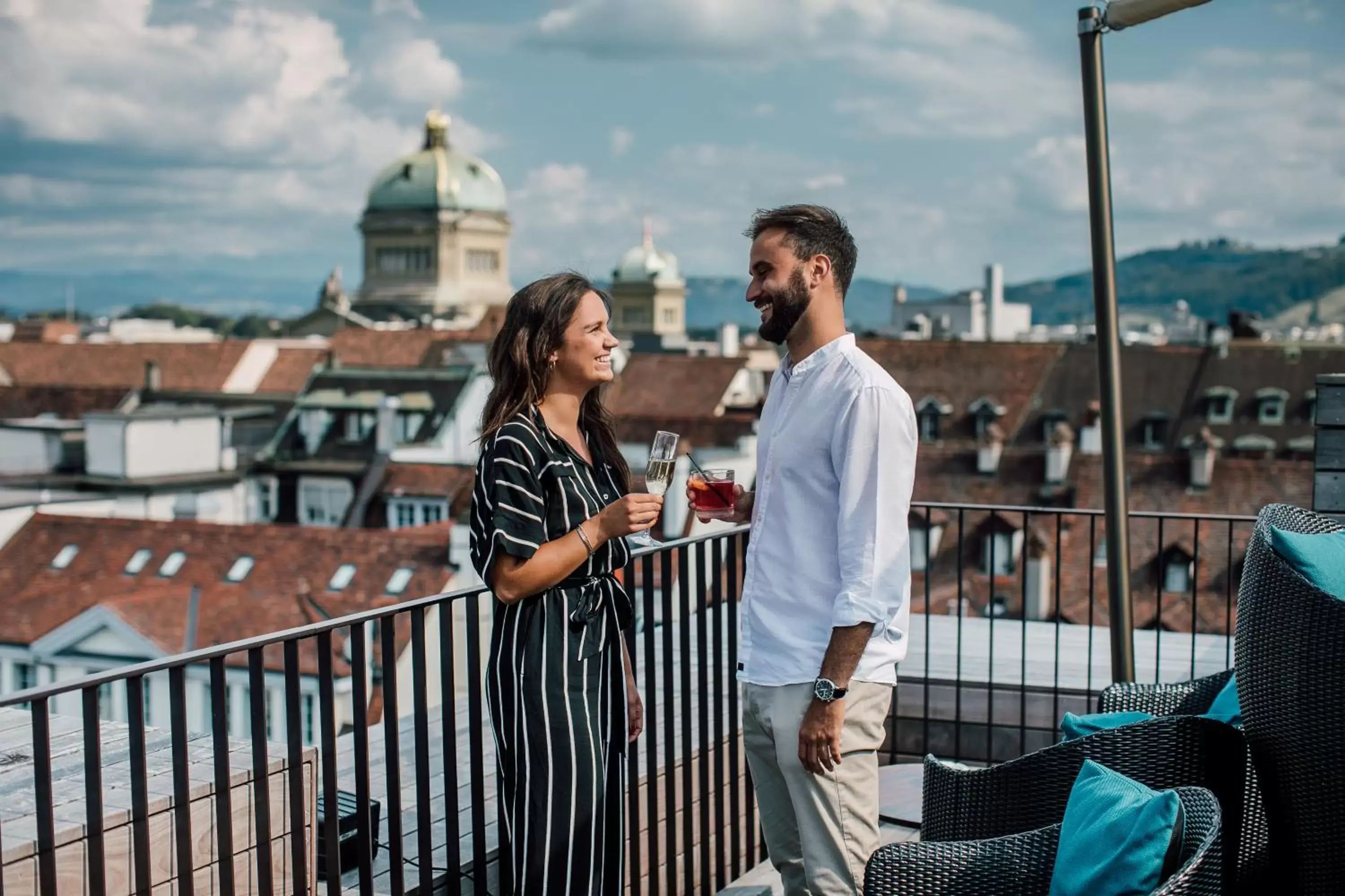 Balcony/Terrace in Hotel Schweizerhof Bern & Spa