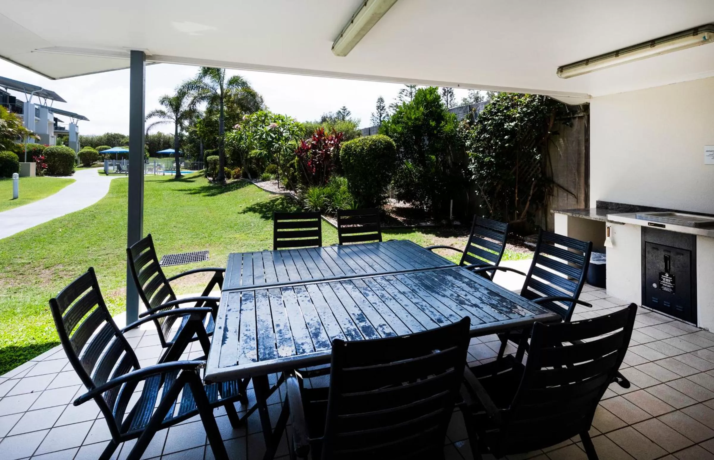 BBQ facilities in Pacific Marina Apartments