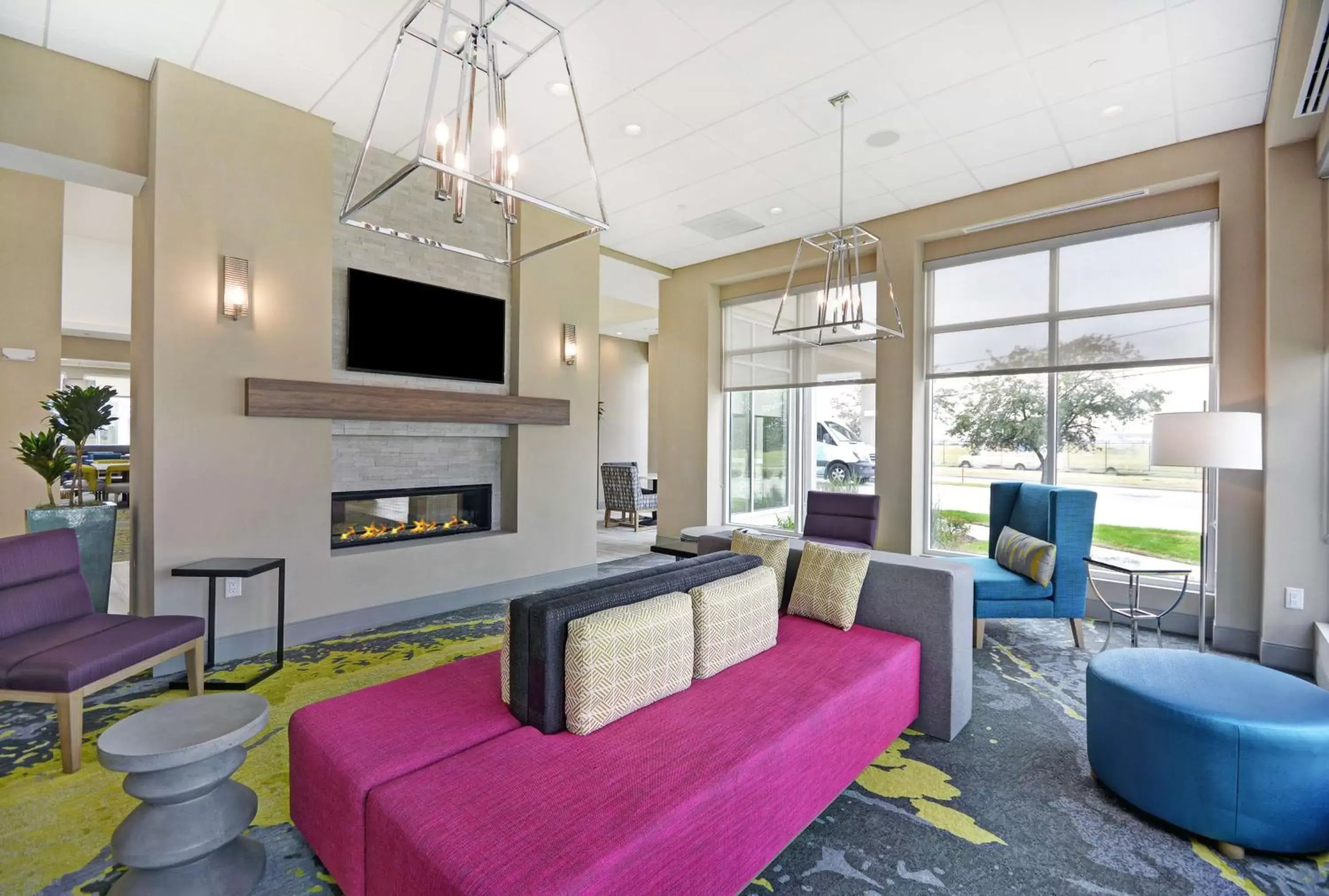 Lobby or reception, Seating Area in Hilton Garden Inn Houston Hobby Airport