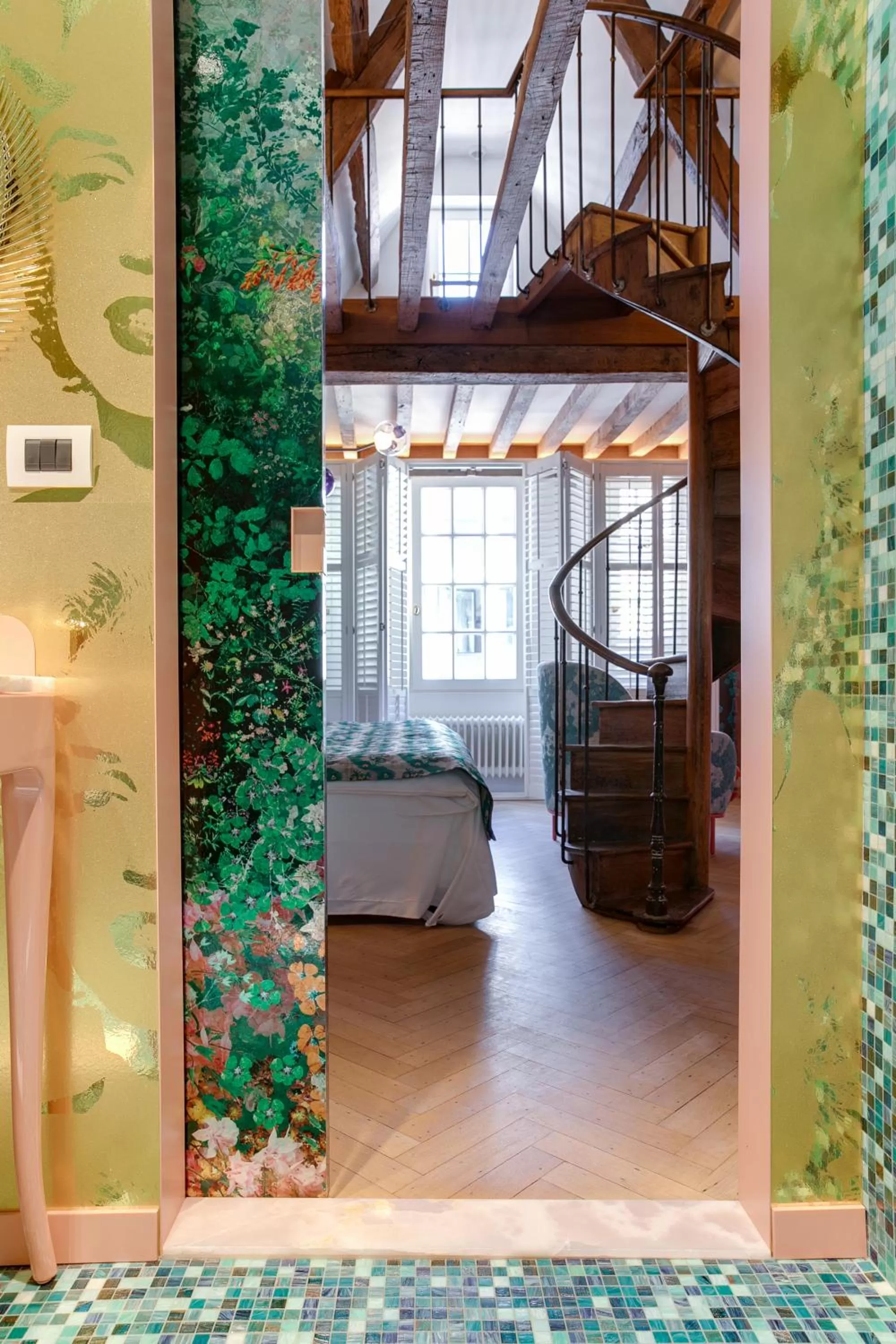 Bed in Hotel De Witte Lelie -Small Luxury Hotels of the World