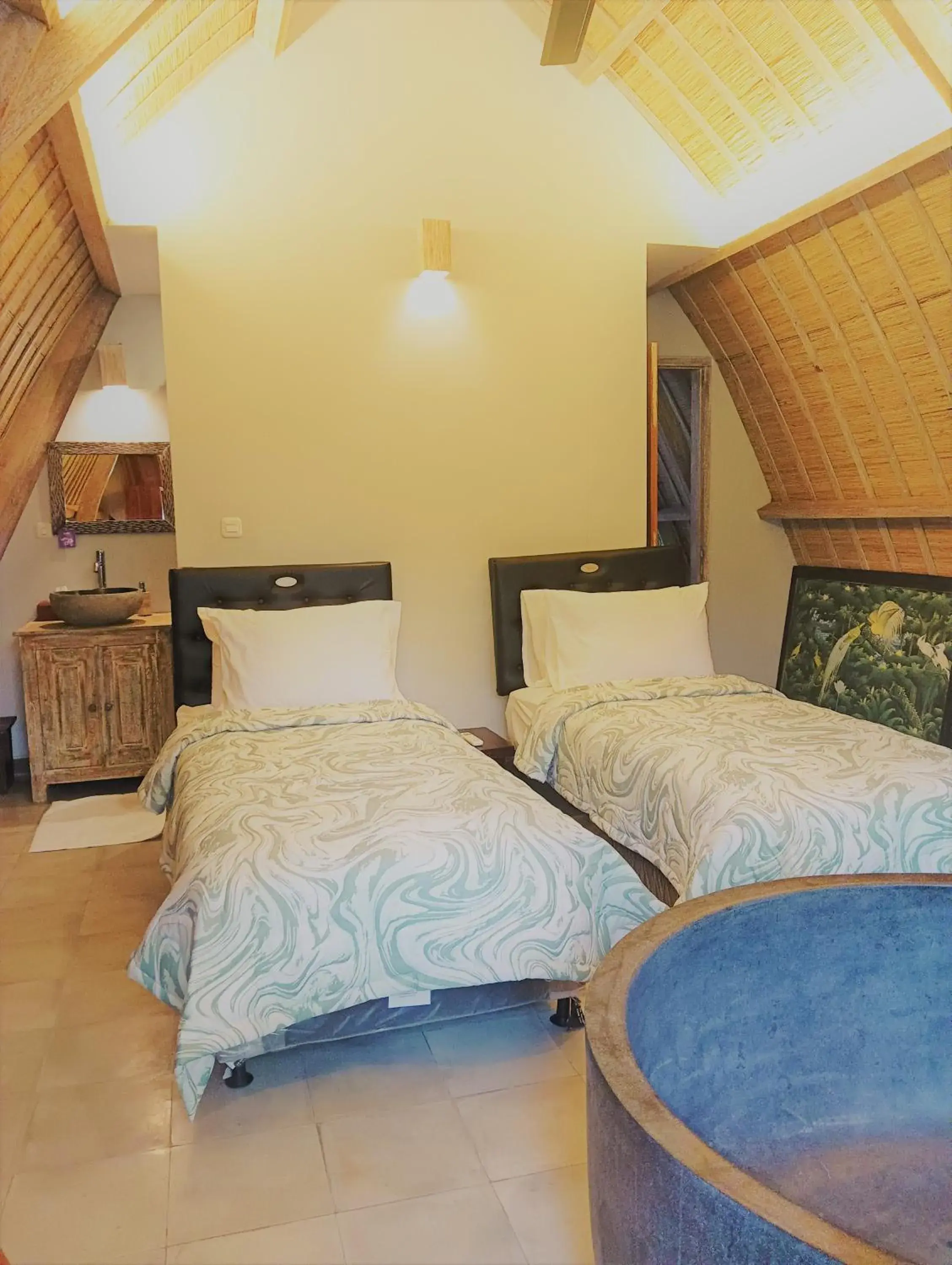 Twin Room with Balcony in Ubad Retreat, A Local Family Run Hotel
