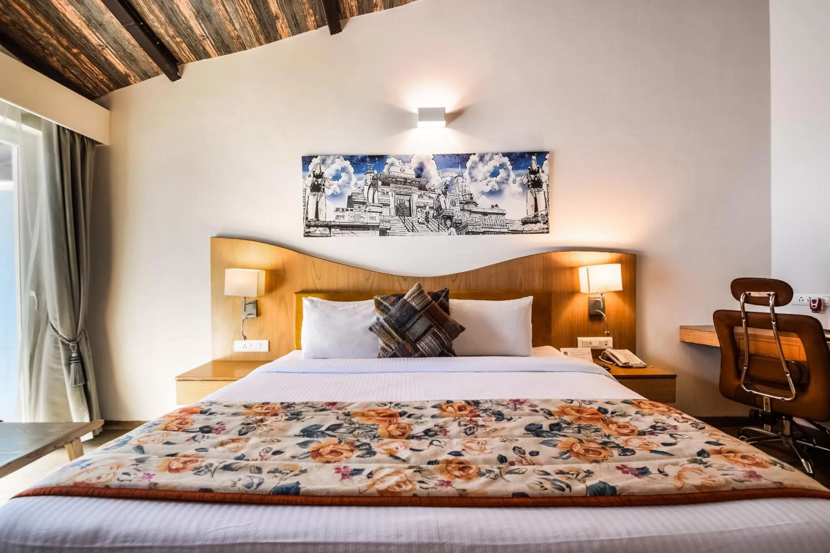 Bedroom, Bed in Bamboo Saa Resort & Spa - Udaipur