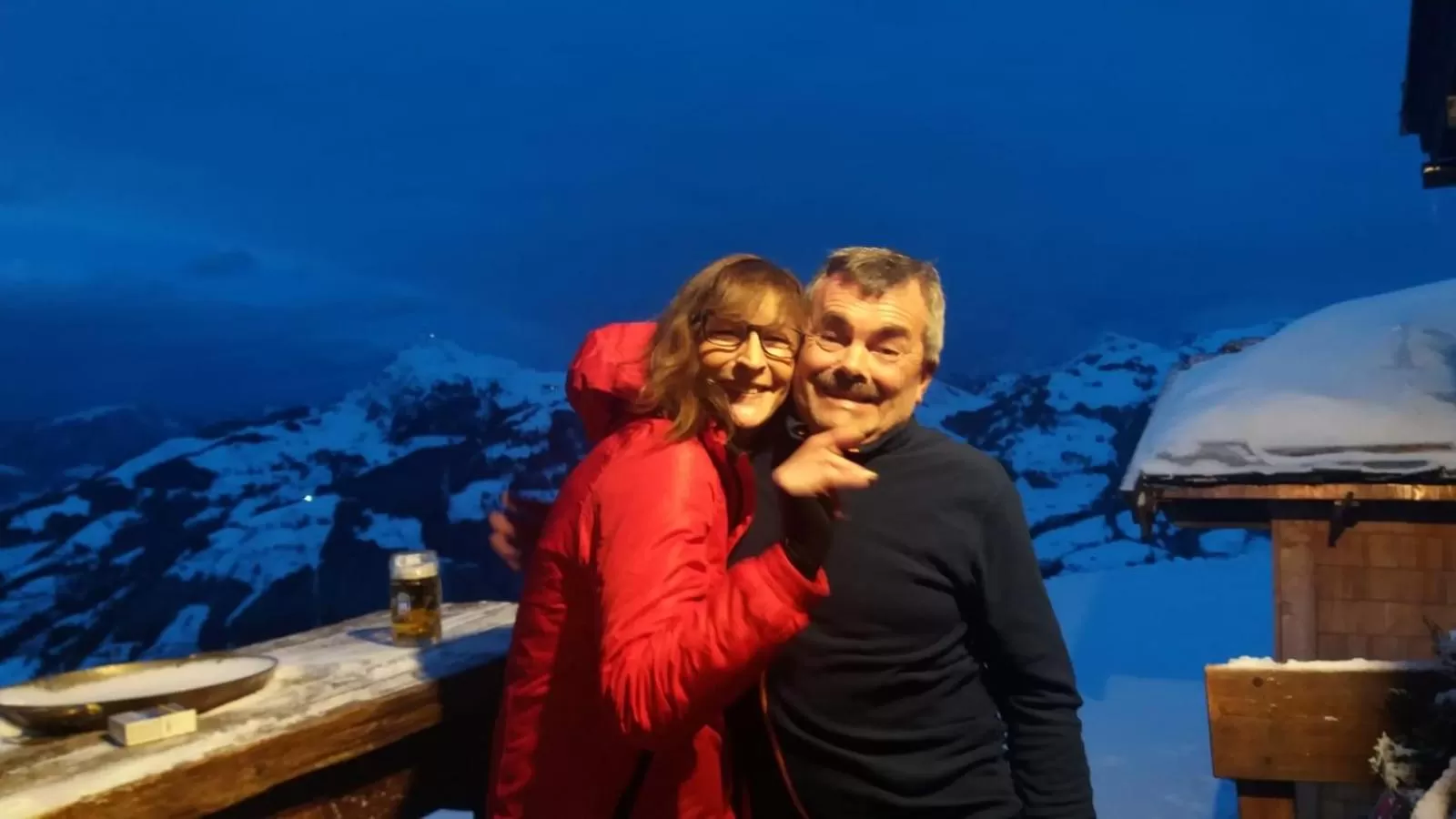 Hocheckhuette On Top of the Kitzbuehel Hahnenkamm Mountain