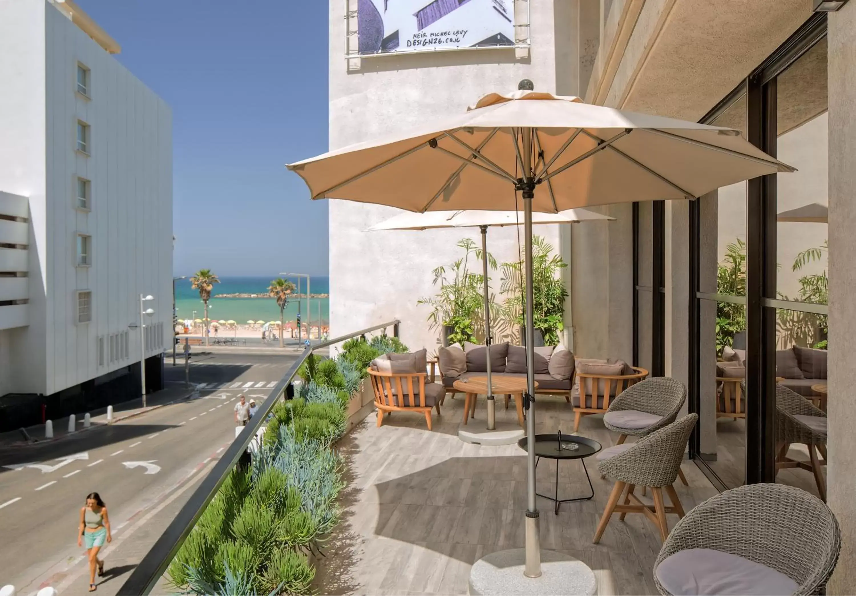 Balcony/Terrace in Prima Tel Aviv Hotel
