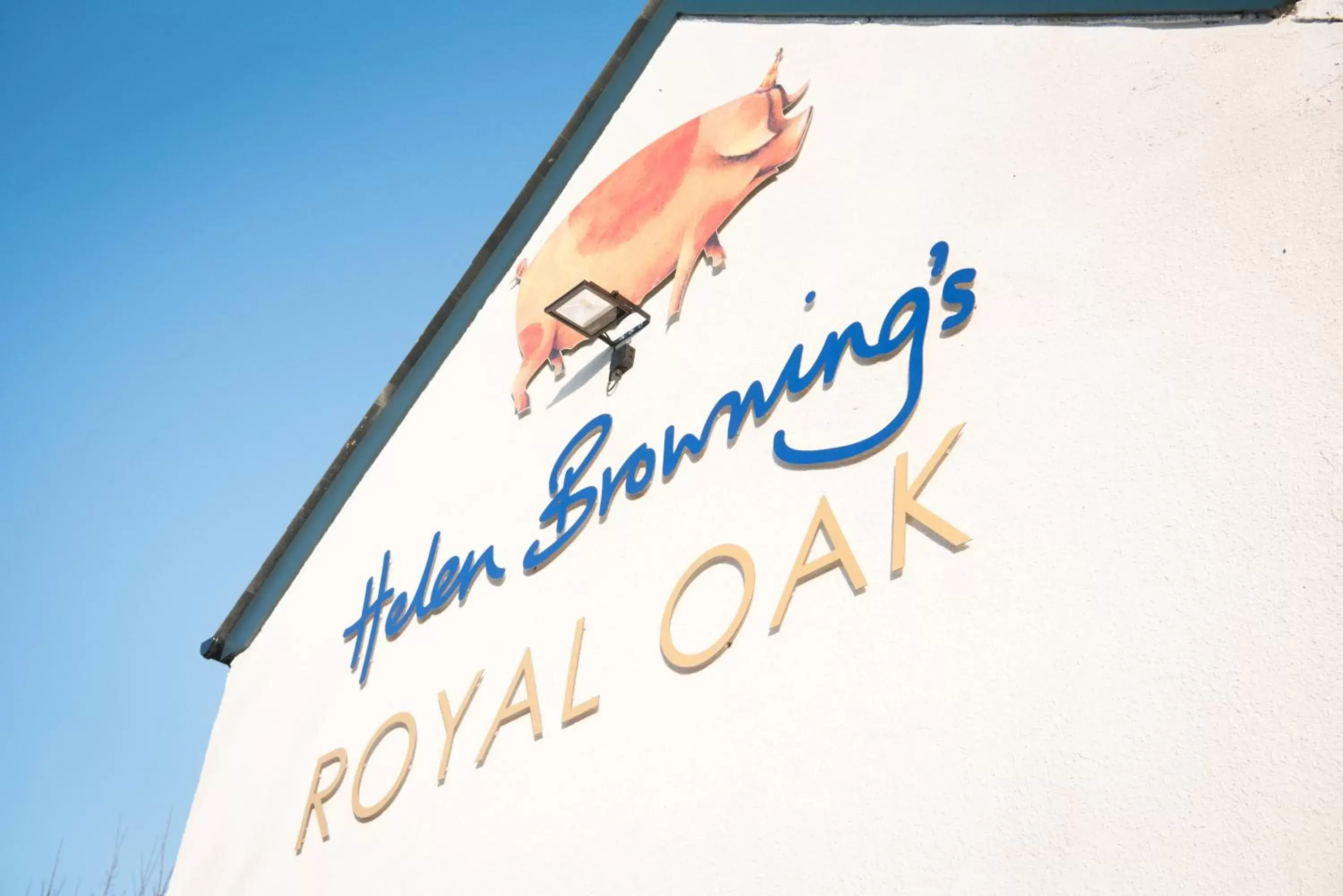 Facade/entrance, Property Logo/Sign in Helen Browning's Royal Oak