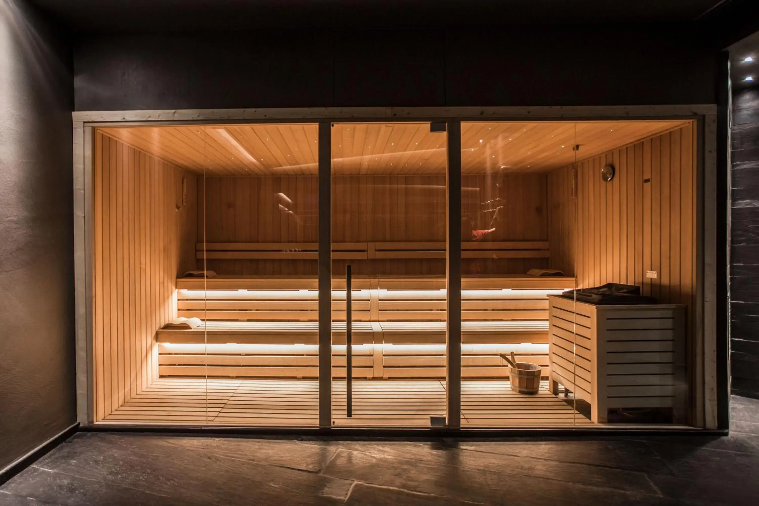 Sauna, Bed in All Time Relais & Sport Hotel Sauna, Bed in All Time Relais & Sport Hotel