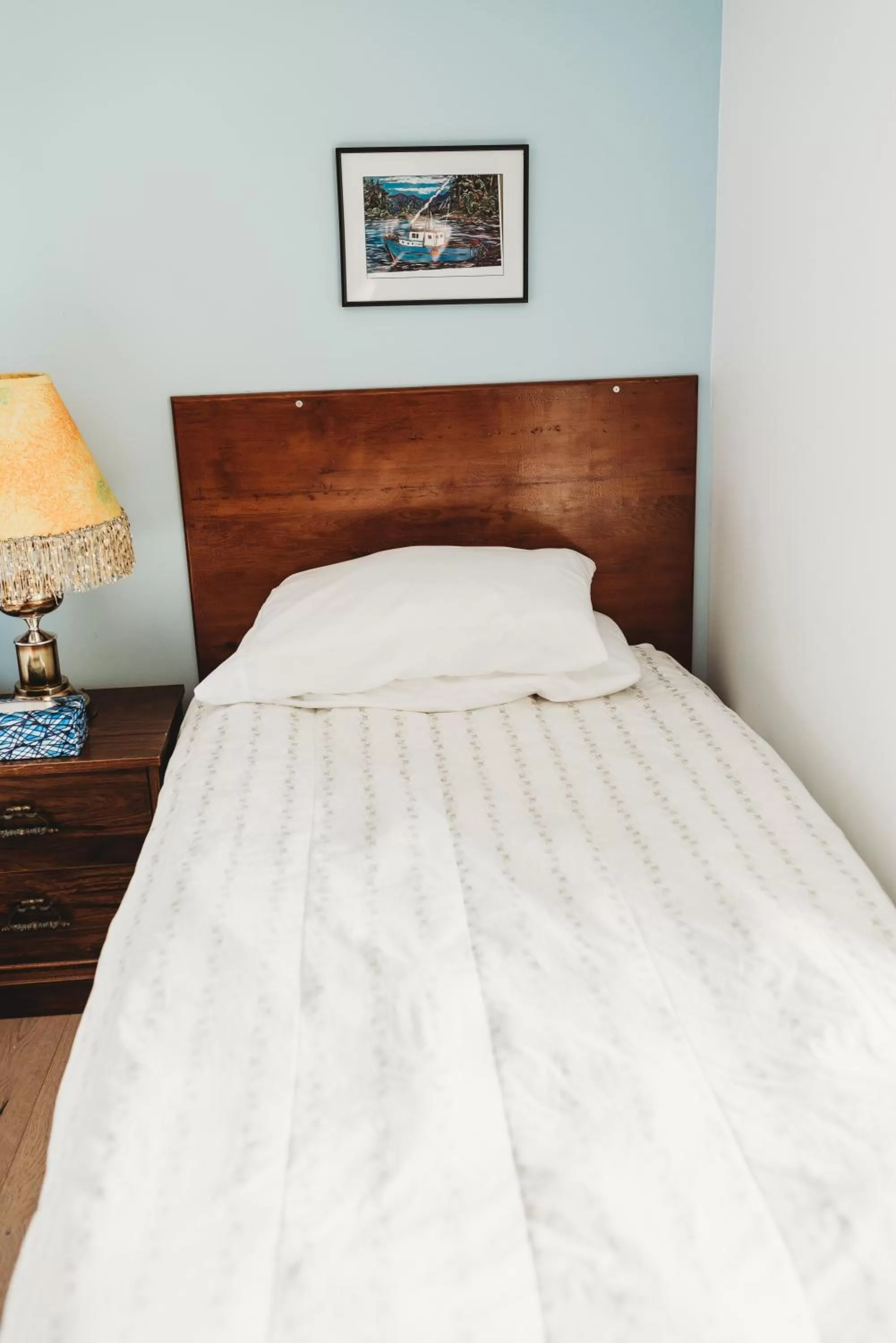 Bed in The Oceanfront Hotel