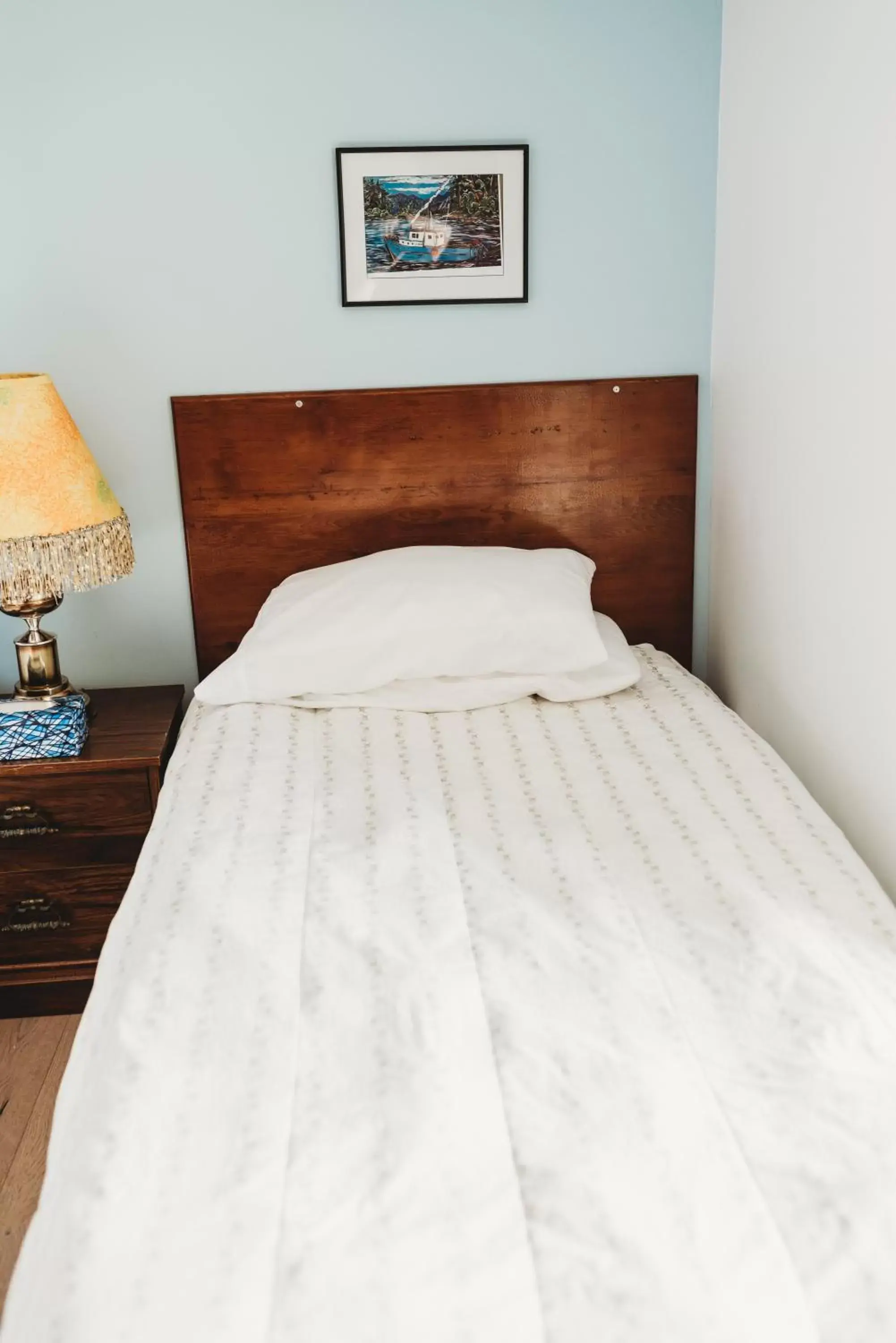 Bed in The Oceanfront Hotel