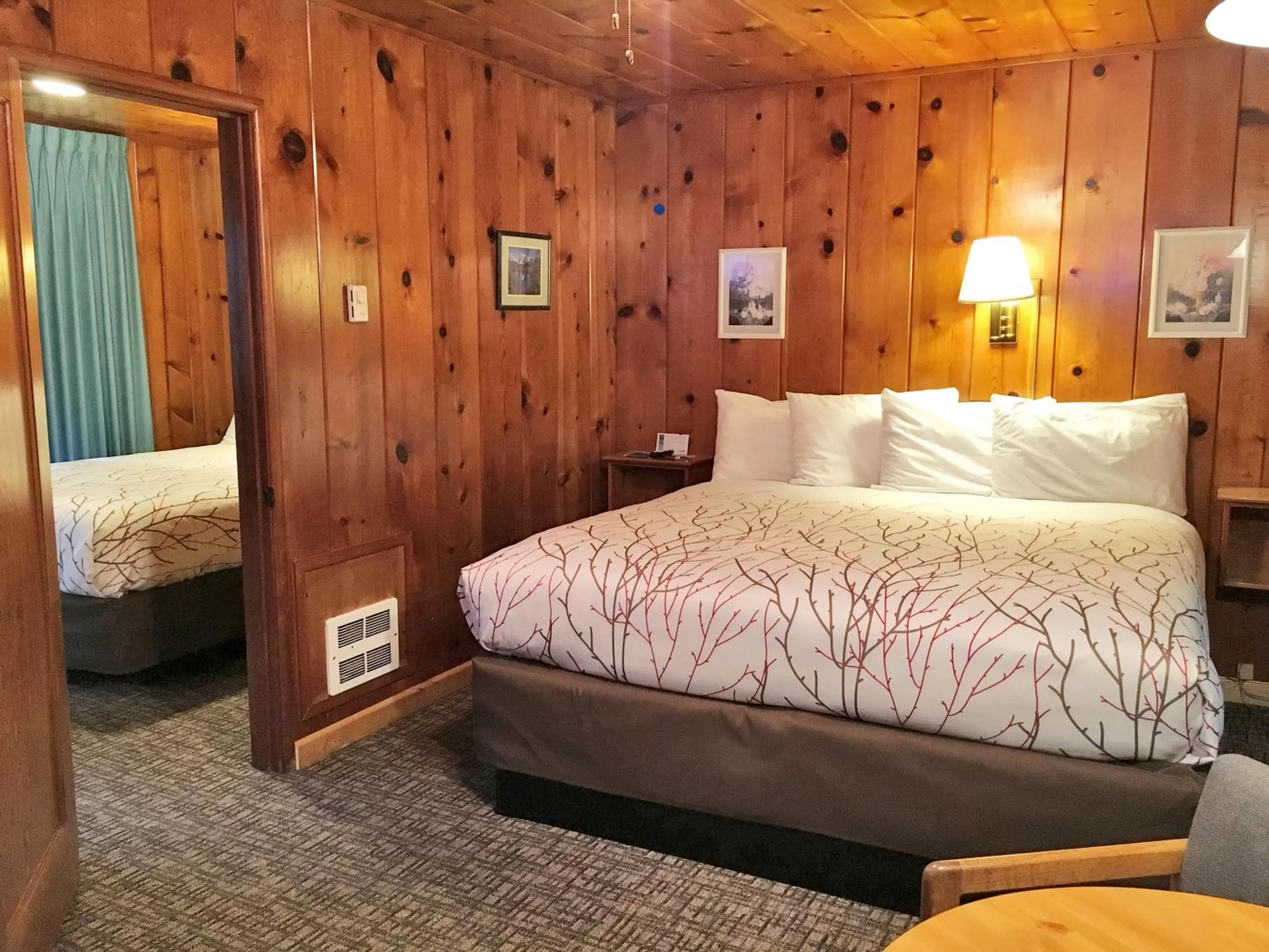 Bed in Park Motel and Cabins