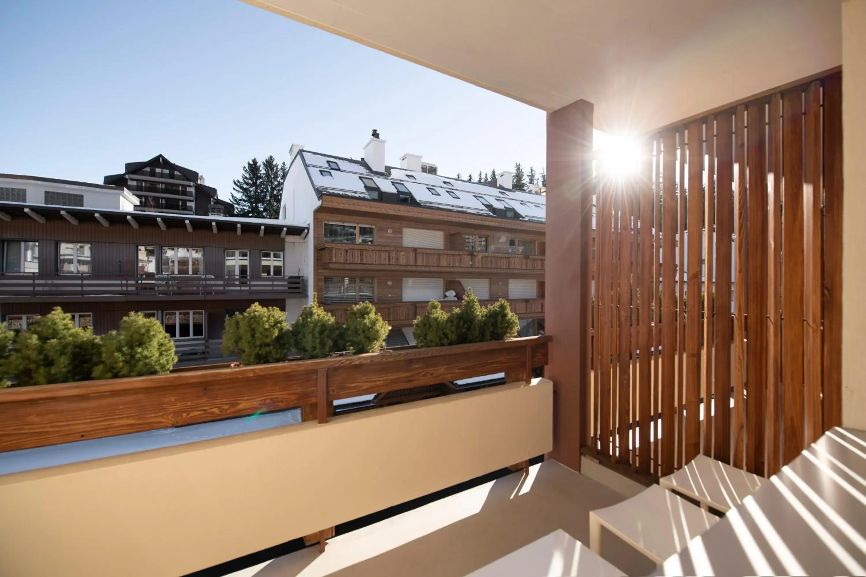 Balcony/Terrace in Hotel Olympic - Montana Center