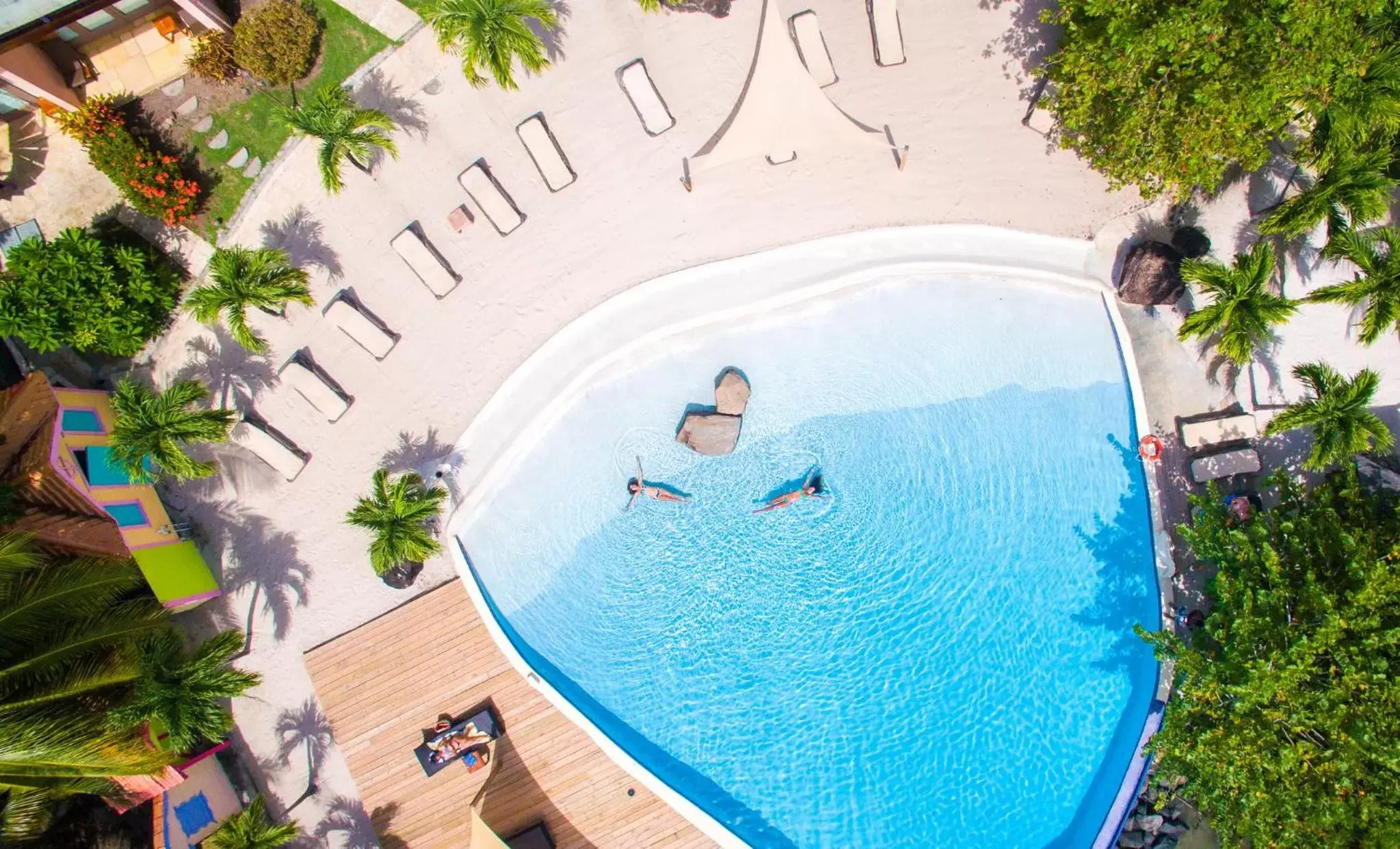Pool view in True Blue Bay Resort Pool view in True Blue Bay Resort